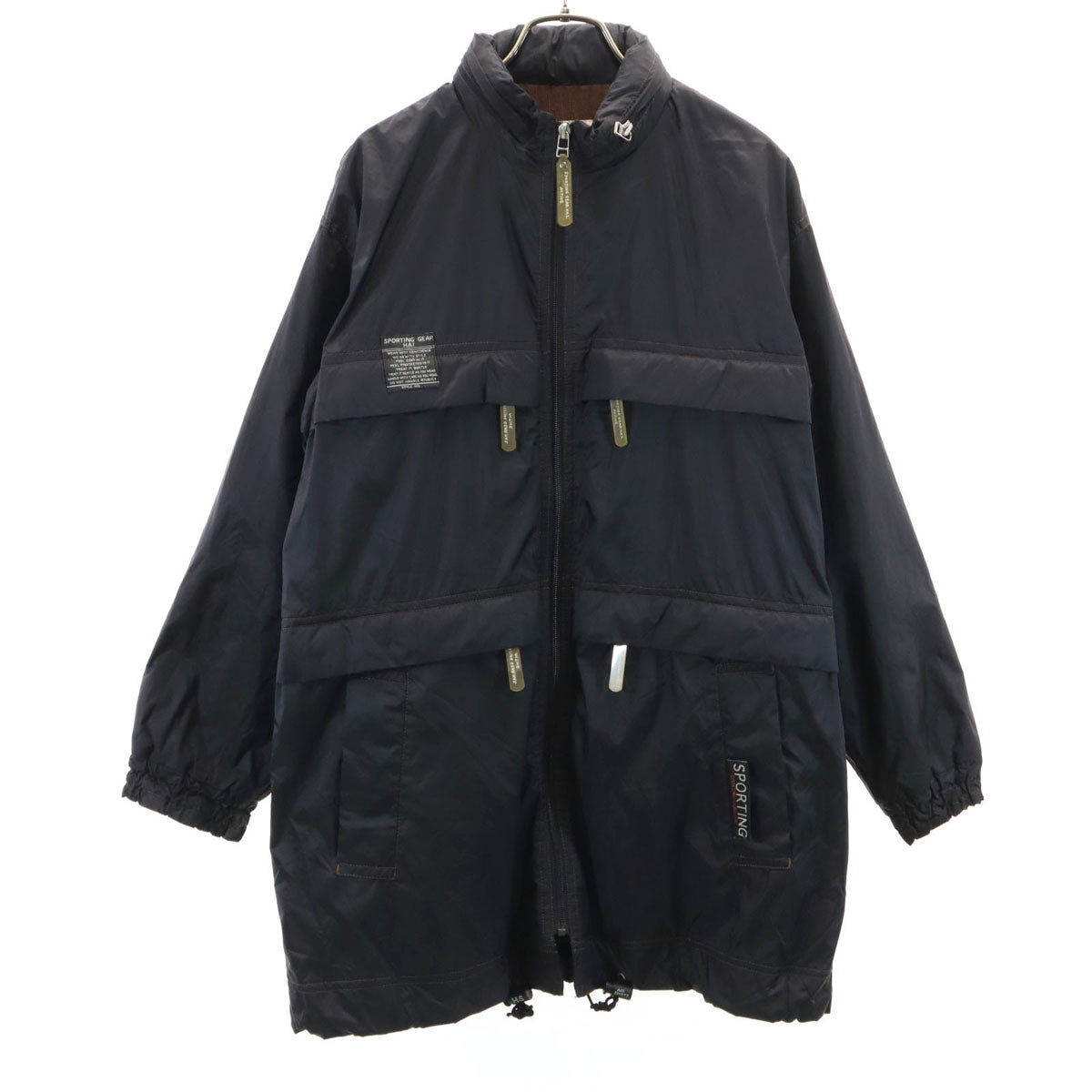 HAI SPORTING GEAR ハイスポーティングギア 90s オールド ナイロンジャケット M ブラック イッセイミヤケ メンズ