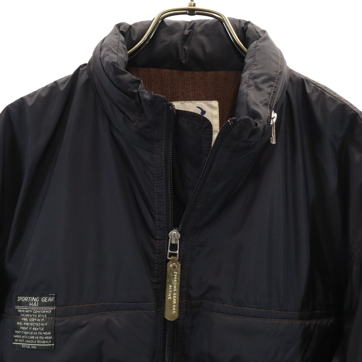 HAI SPORTING GEAR ハイスポーティングギア 90s オールド ナイロンジャケット M ブラック イッセイミヤケ メンズ