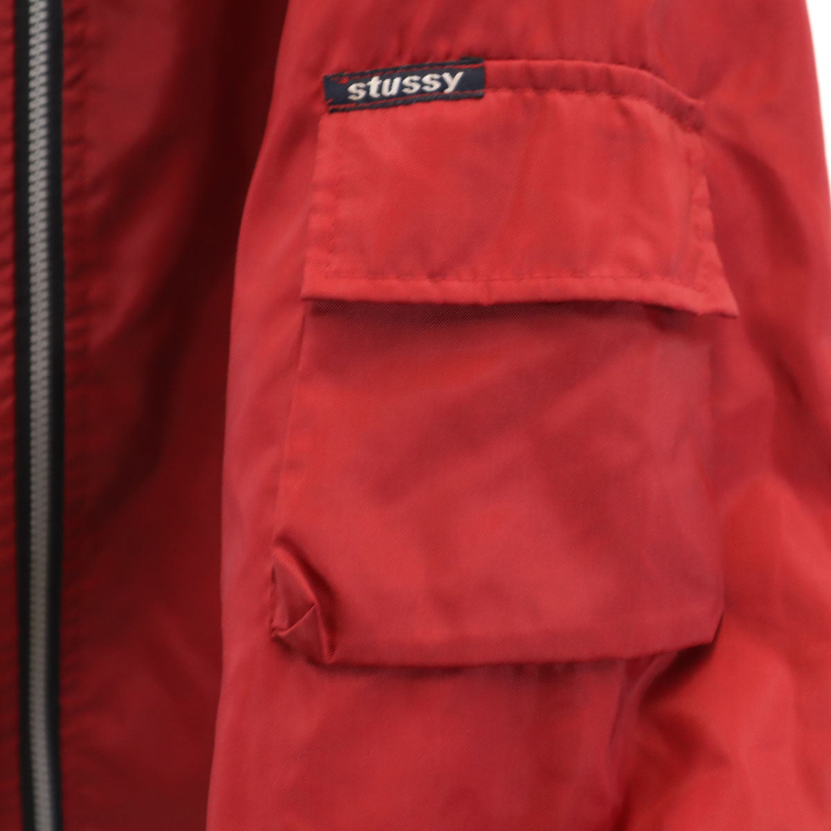 STUSSY SPORT ステューシー スポーツ 90s 00s オールド フードジャケット L レッド メンズ