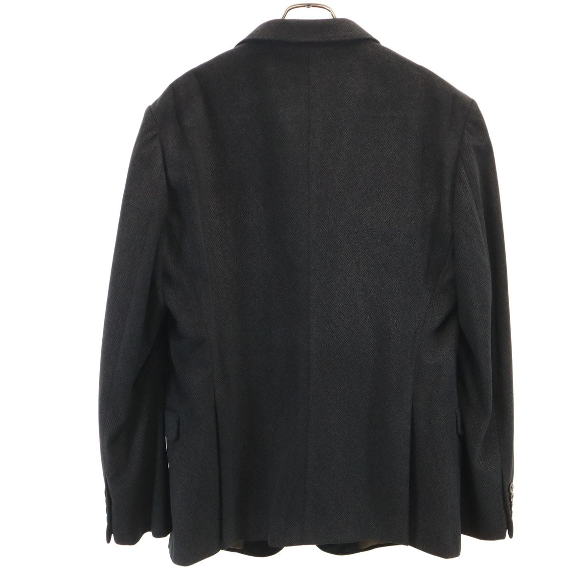 ARMANI COLLEZIONI アルマーニコレッツォーニ ヘリンボーン柄 テーラードジャケット 54 チャコールグレー メンズ