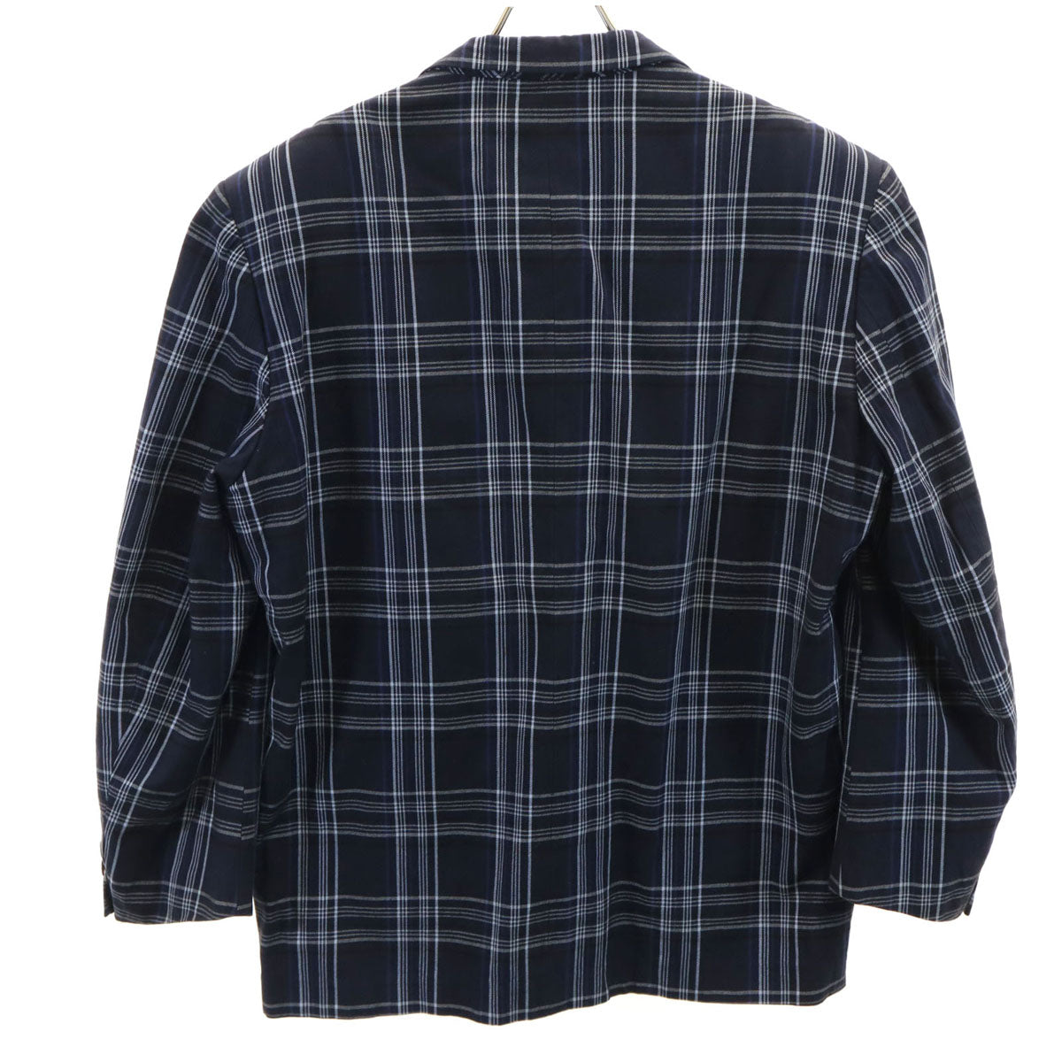 COMME des GARCONS HOMME コムデギャルソンオム 80s 90s ヴィンテージ オールド チェック柄 テーラードジャケット M ネイビー メンズ