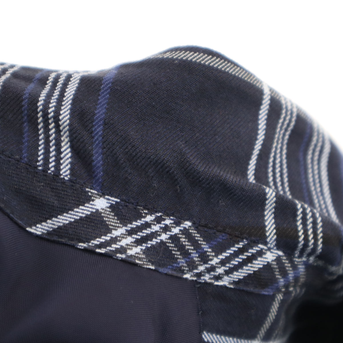 COMME des GARCONS HOMME コムデギャルソンオム 80s 90s ヴィンテージ オールド チェック柄 テーラードジャケット M ネイビー メンズ