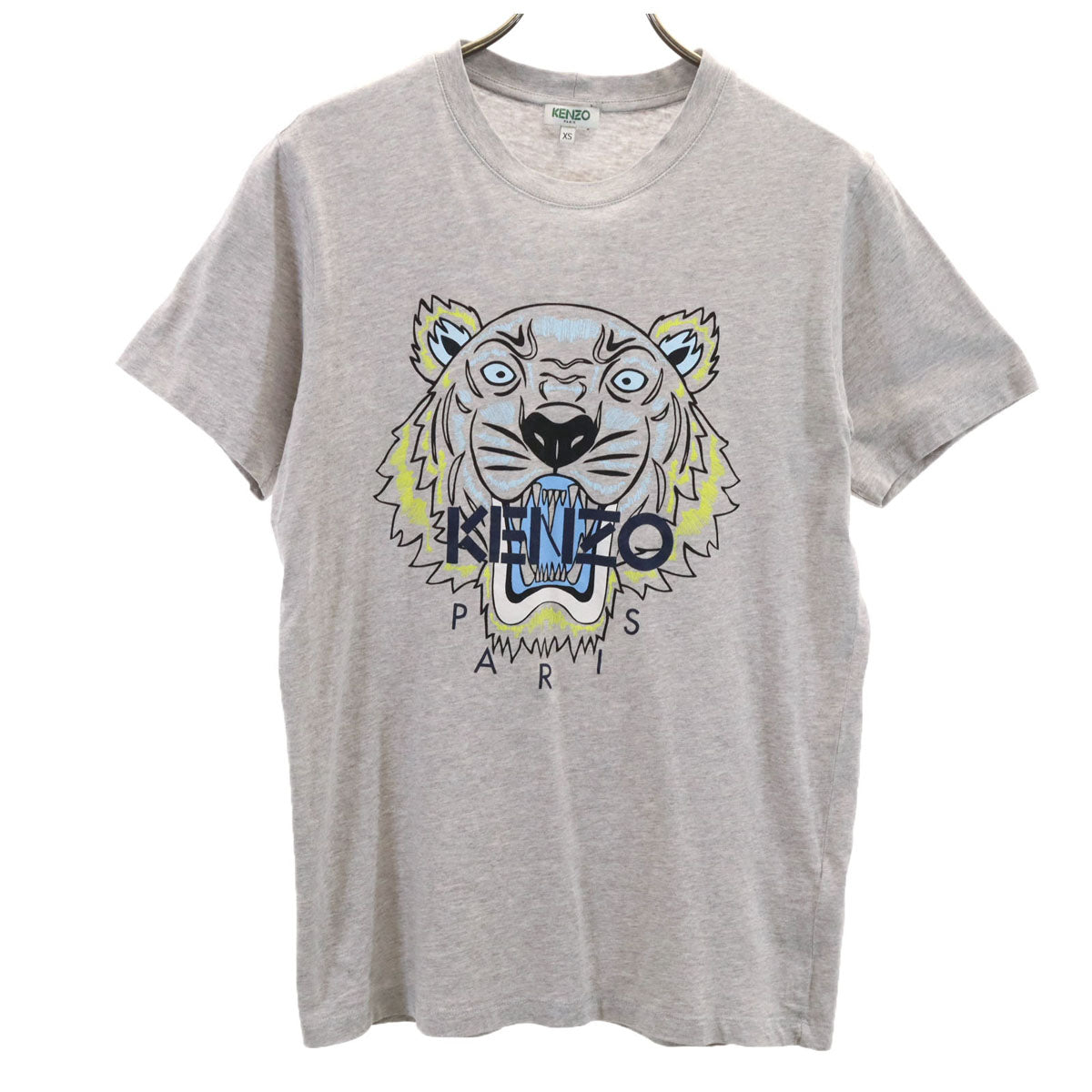 KENZO ケンゾー ポルトガル製 タイガー 半袖 Tシャツ XS グレー メンズ