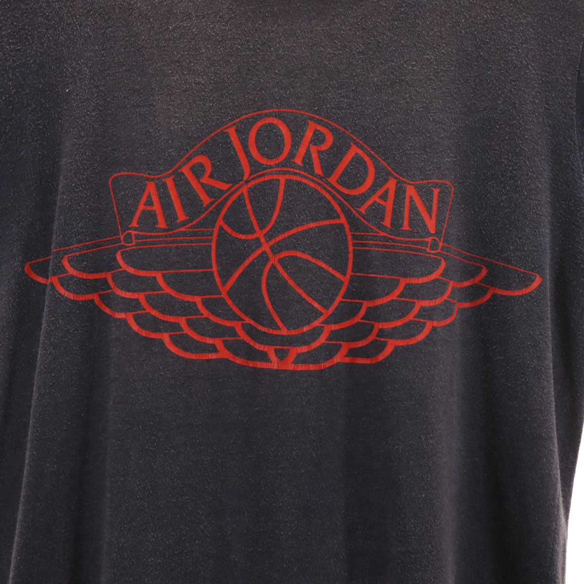 NIKE ナイキ 80s ヴィンテージ 紺タグ AIR JORDAN 半袖 Tシャツ S チャコール シングルステッチ メンズ