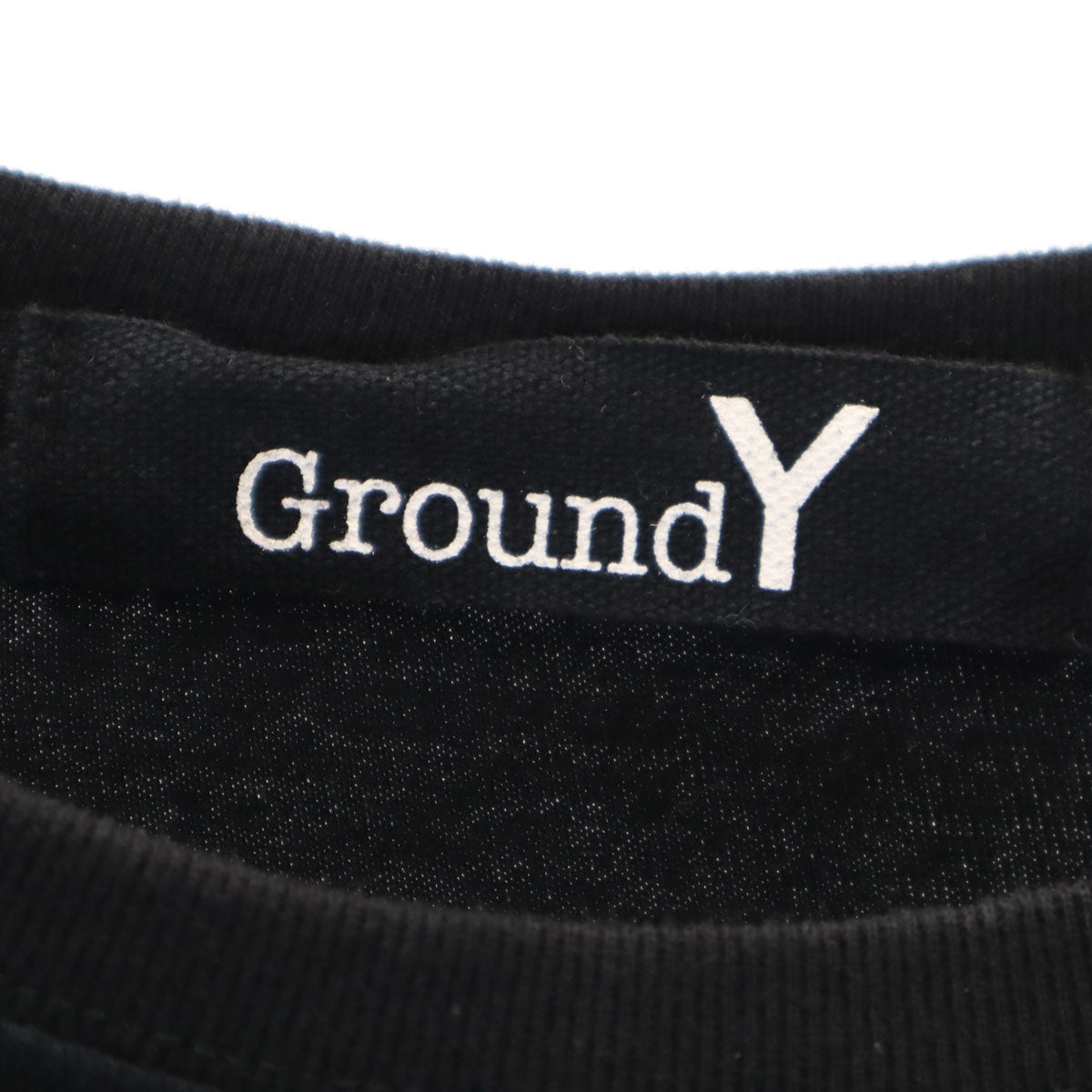 Ground Y グランドワイ 半袖 Tシャツ 4 ブラック ヨウジヤマモト メンズ