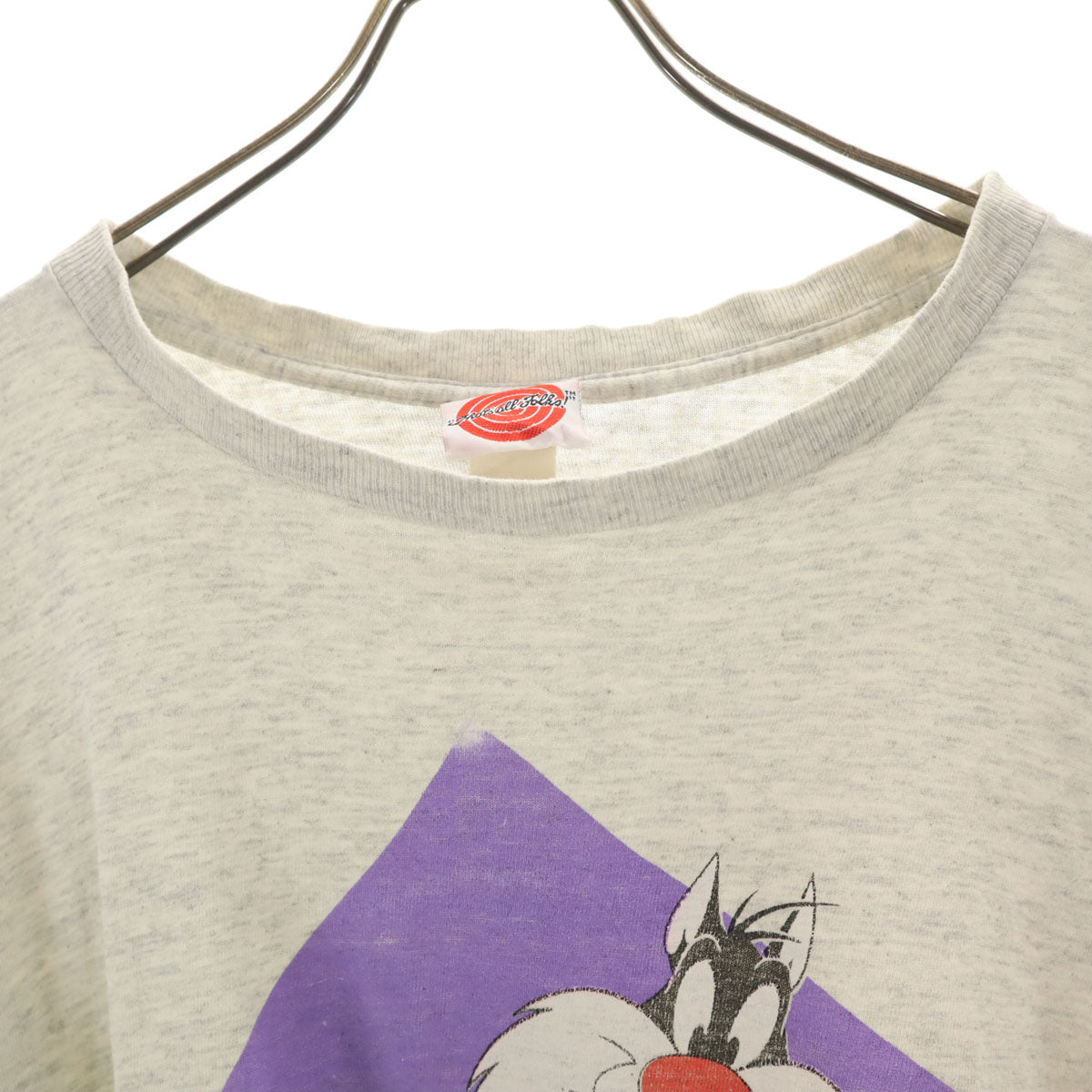 That's all, folks! 90s オールド ルーニーテューンズ シルベスターキャット 半袖 Tシャツ グレー メンズ