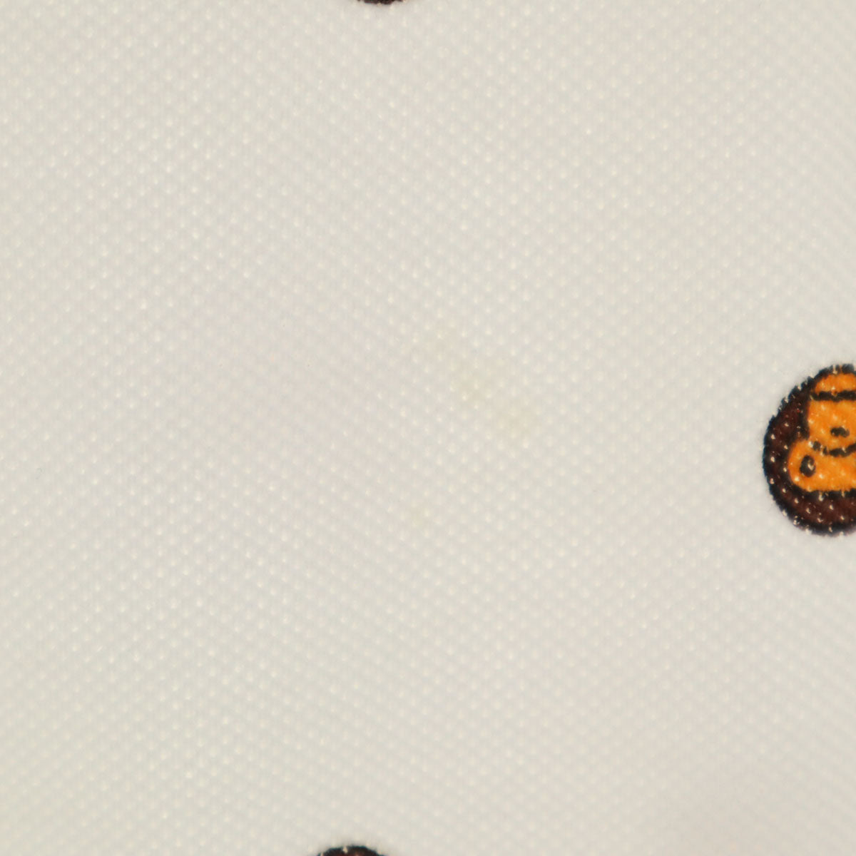 A BATHING APE アベイシングエイプ 日本製 ベイビーマイロ柄 半袖 ポロシャツ XL ホワイト メンズ