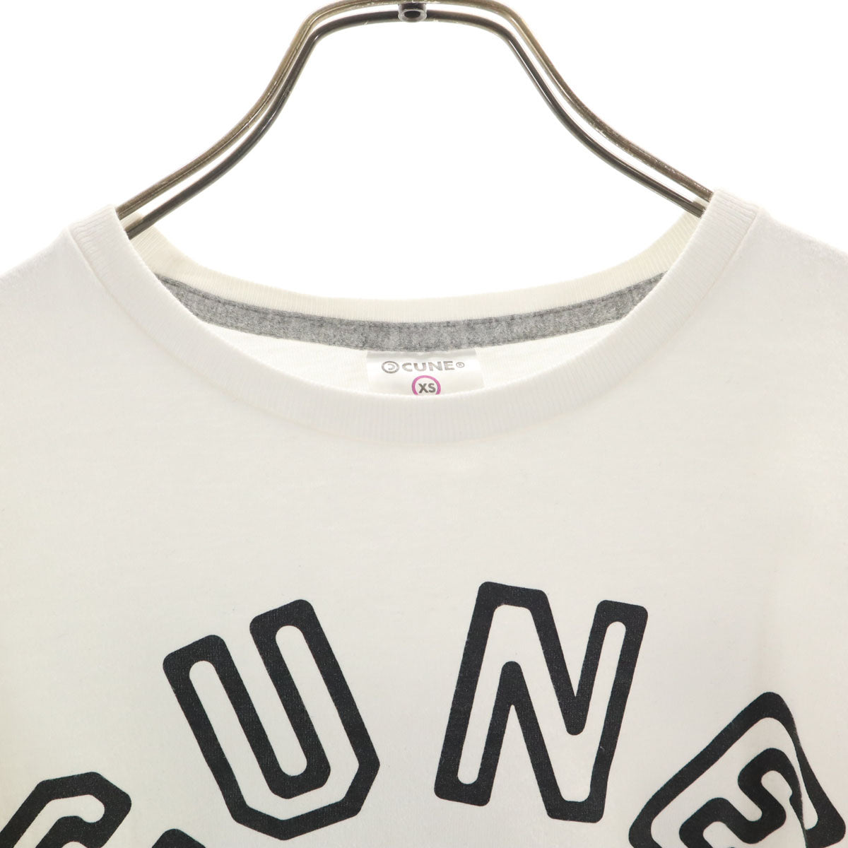 CUNE キューン ゴミ箱 半袖 Tシャツ XS ホワイト メンズ