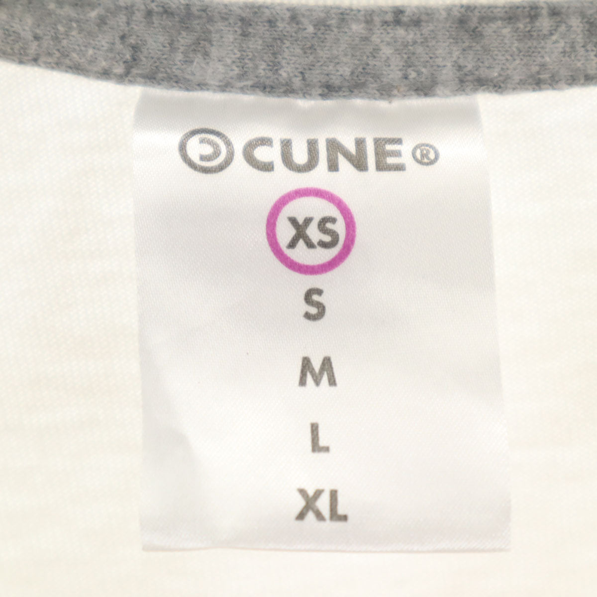 CUNE キューン ゴミ箱 半袖 Tシャツ XS ホワイト メンズ