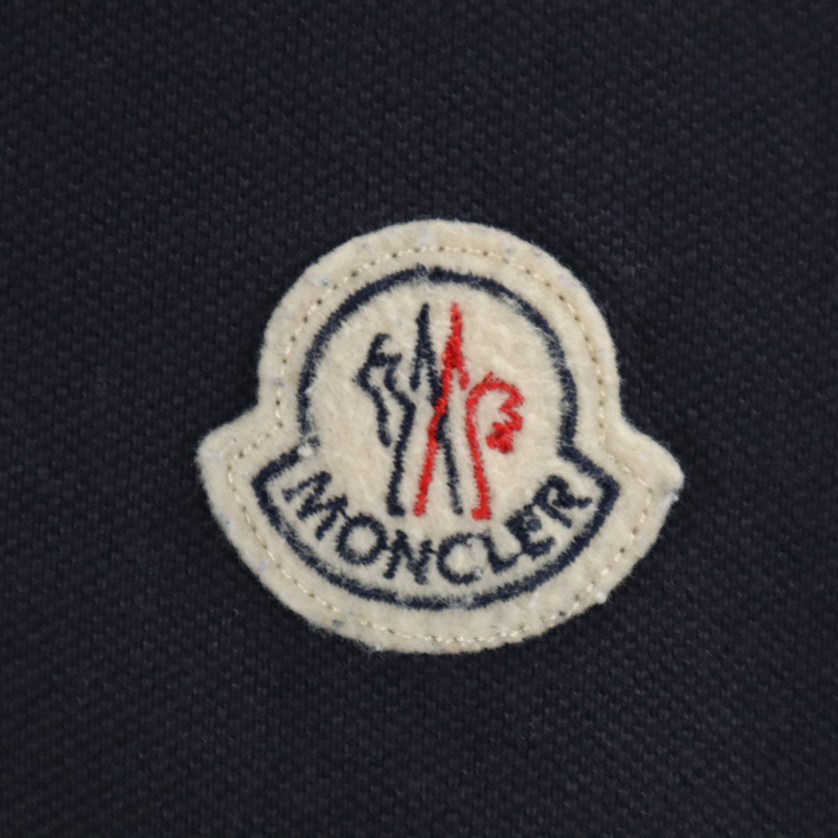 MONCLER モンクレール 半袖 ポロシャツ M ネイビー スリムフィット メンズ