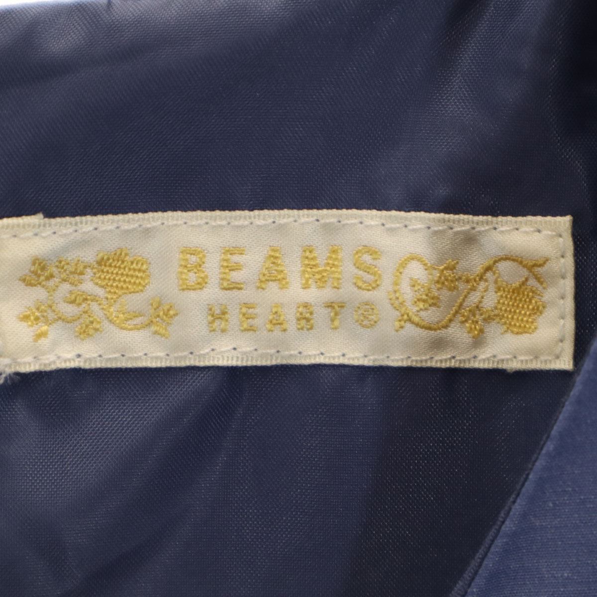 未使用 BEAMS HEART ビームスハート ノースリーブ ブロード ワンピース FREE ブルー レディース