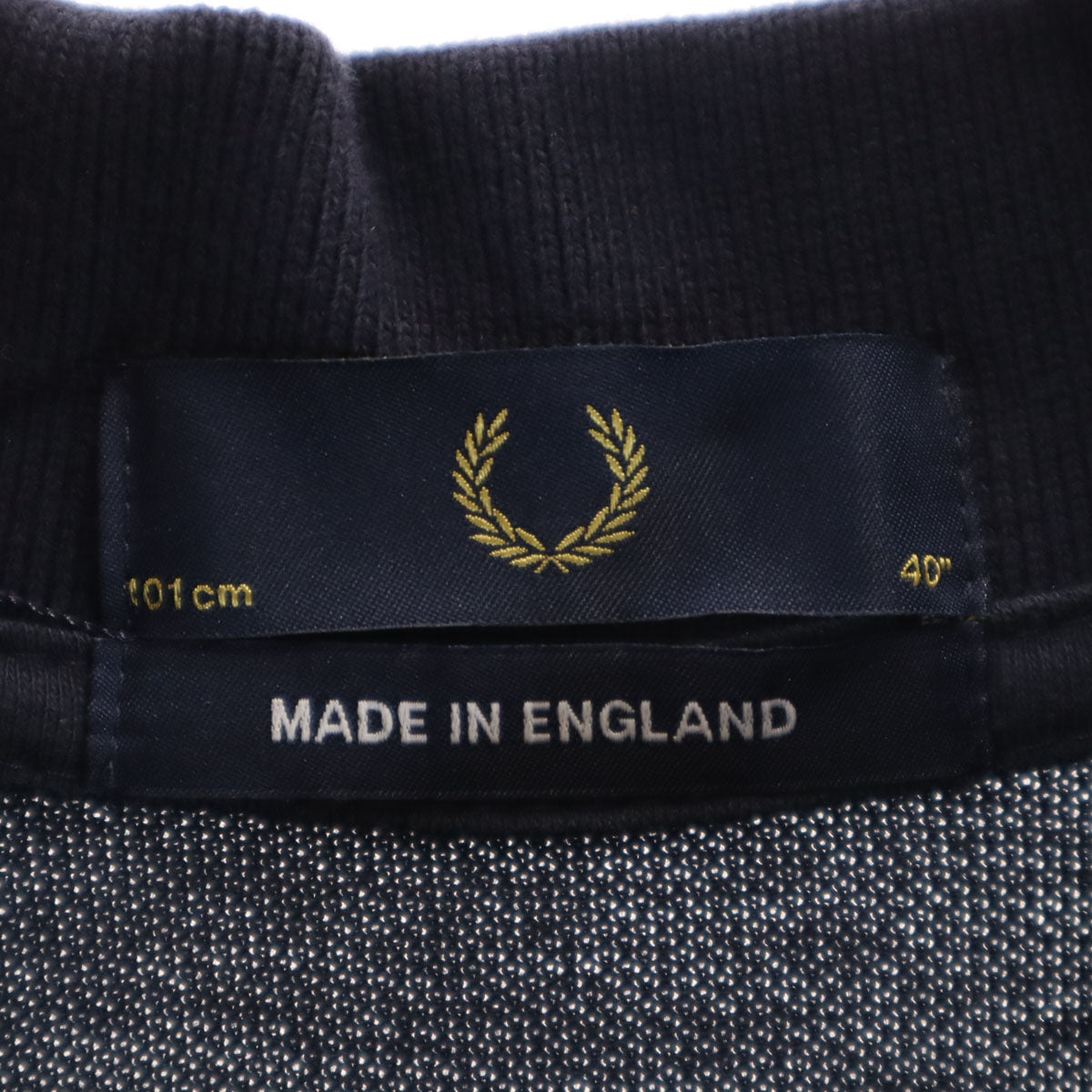 未使用 FRED PERRY フレッドペリー イングランド製 半袖 ポロシャツ 40 ネイビー メンズ