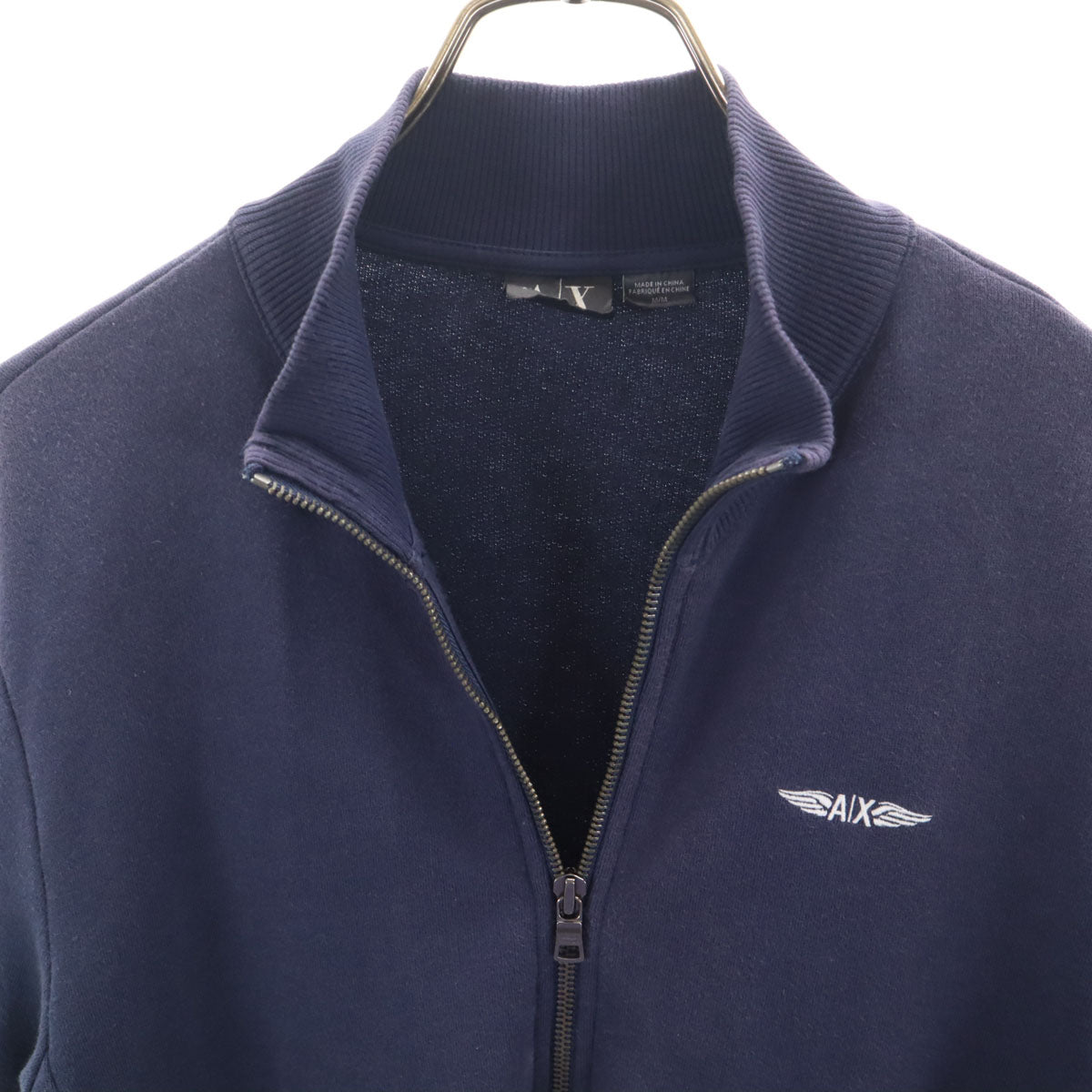 ARMANI EXCHANGE アルマーニエクスチェンジ スウェット ジップジャケット M ネイビー 裏起毛 メンズ