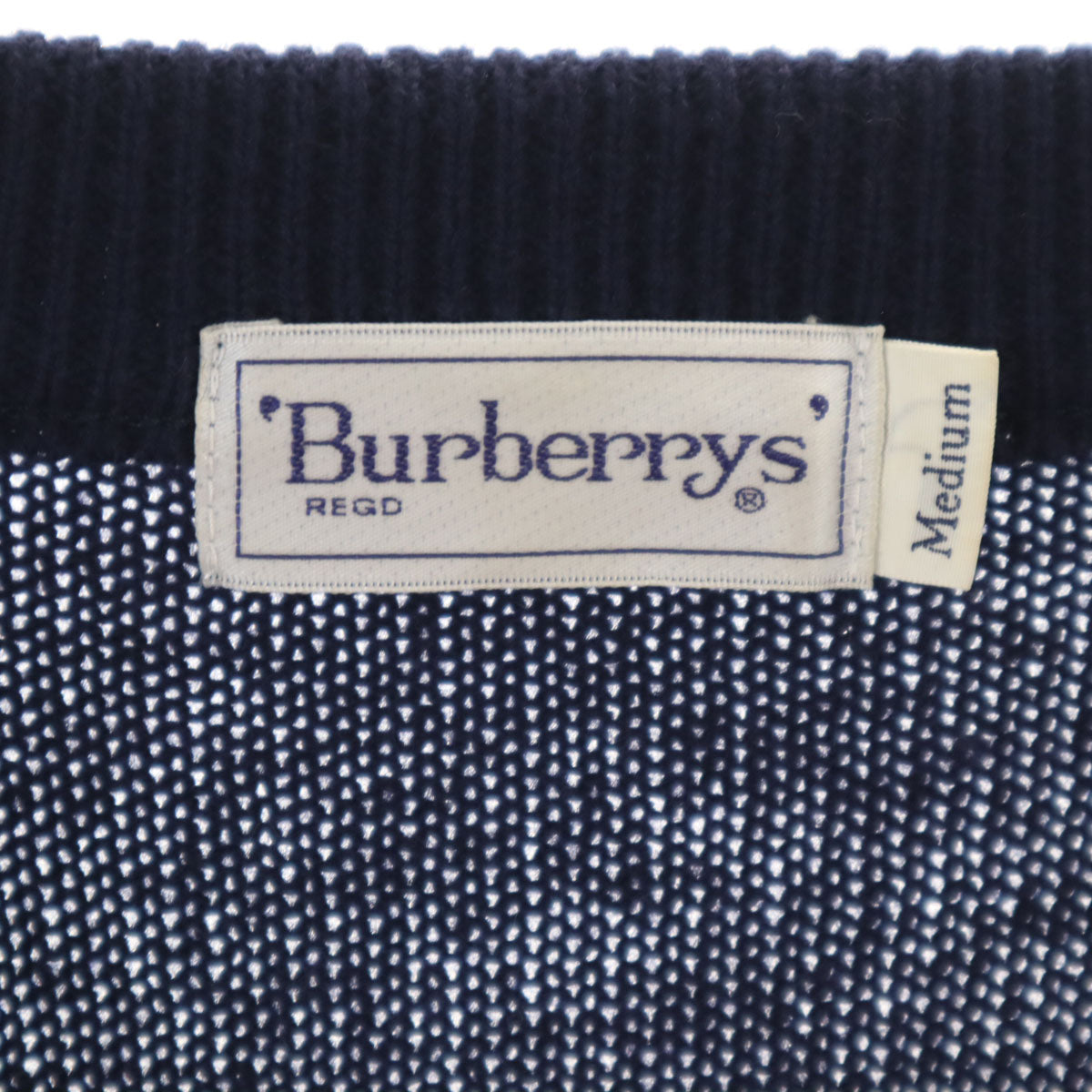 Burberrys バーバリーズ 90s オールド 長袖 セーター M ネイビー ニット メンズ