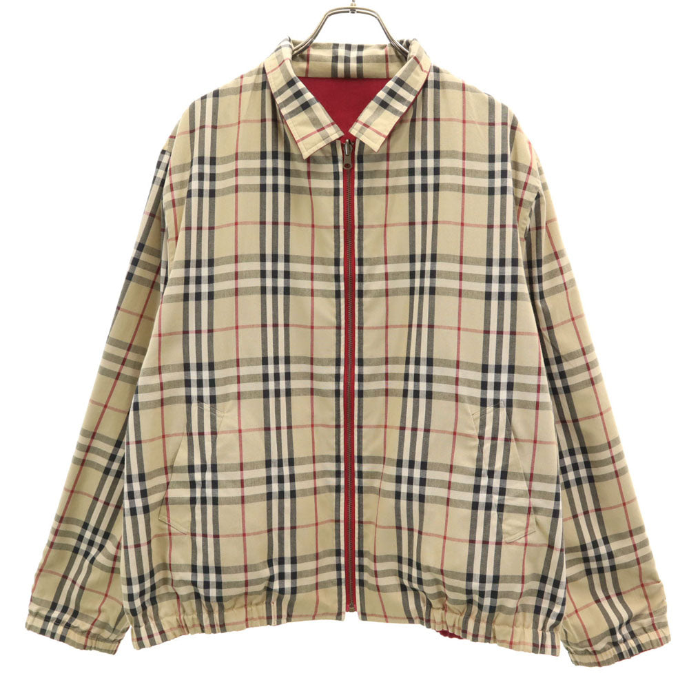 BURBERRY LONDON バーバリーロンドン ノバチェック リバーシブル ジャケット L ベージュ メンズ