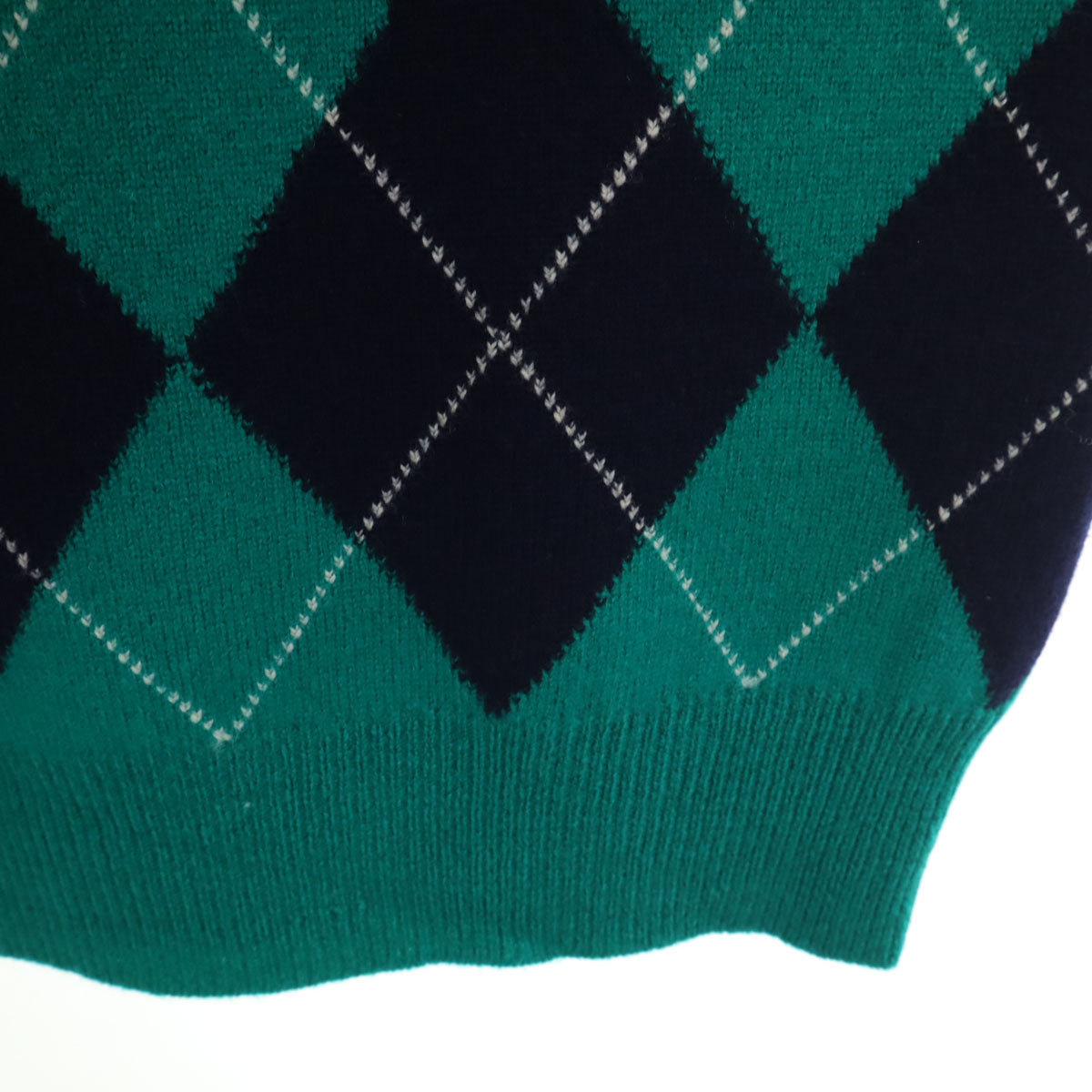 Christian Dior SPORTS クリスチャンディオールスポーツ 90s オールド アーガイル柄 長袖 ニット M グリーン セーター メンズ
