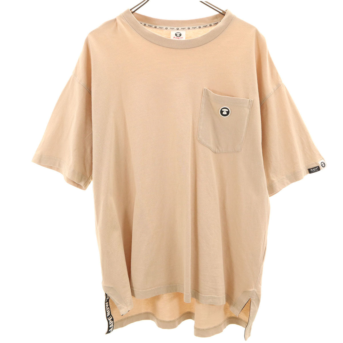 AAPE エーエイプ 半袖 Tシャツ L ベージュ アベイシングエイプ メンズ
