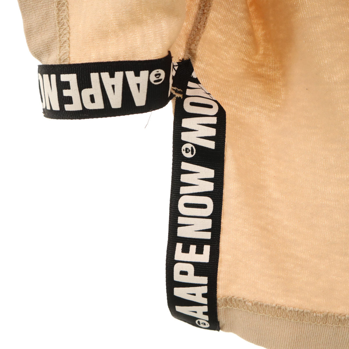 AAPE エーエイプ 半袖 Tシャツ L ベージュ アベイシングエイプ メンズ