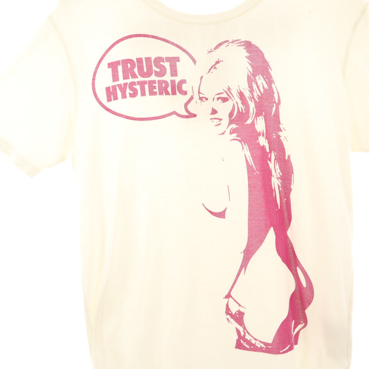 HYSTERIC GLAMOUR ヒステリックグラマー 日本製 半袖 Tシャツ S ホワイト メンズ