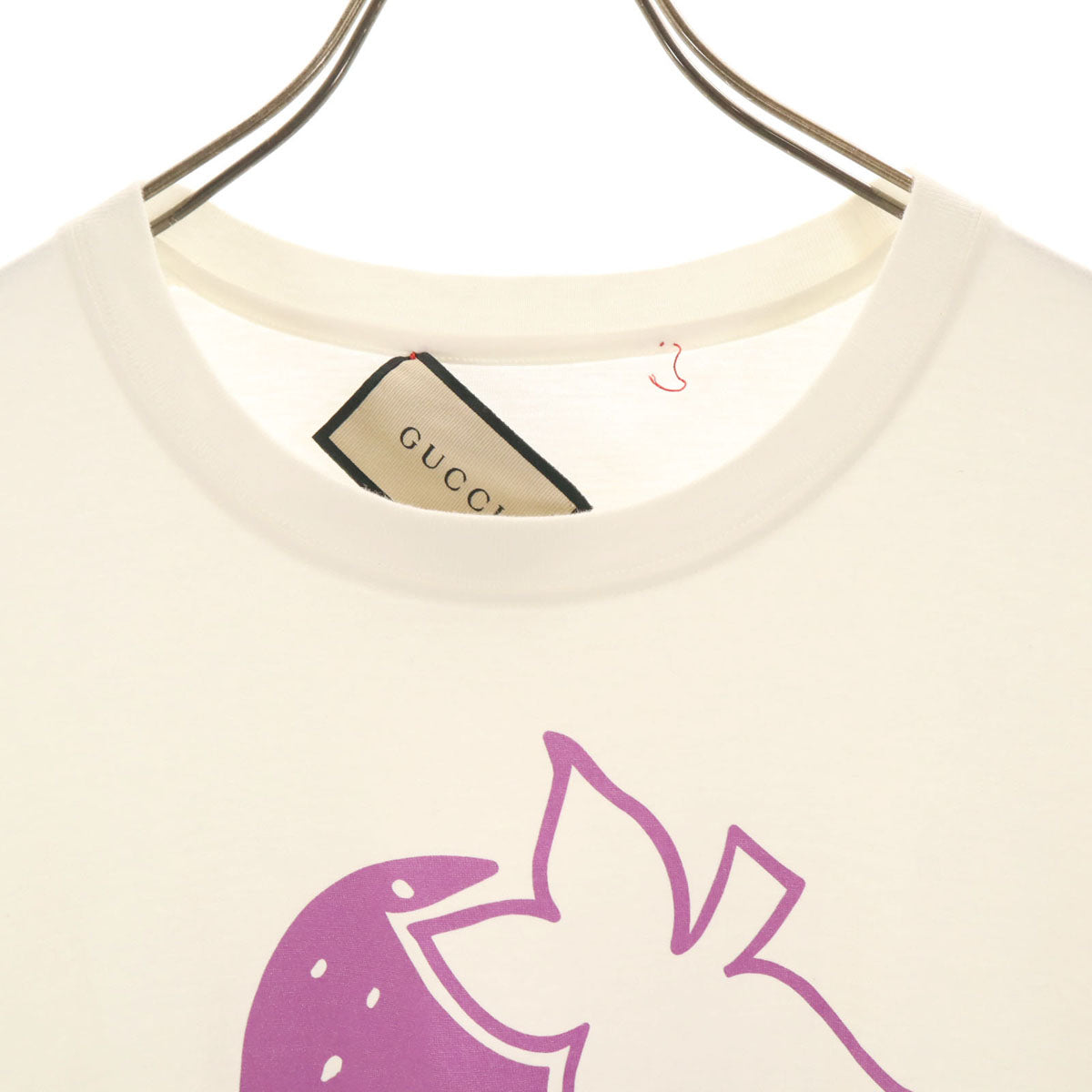 GUCCI グッチ イタリア製 ストロベリー 半袖 Tシャツ XS ホワイト メンズ