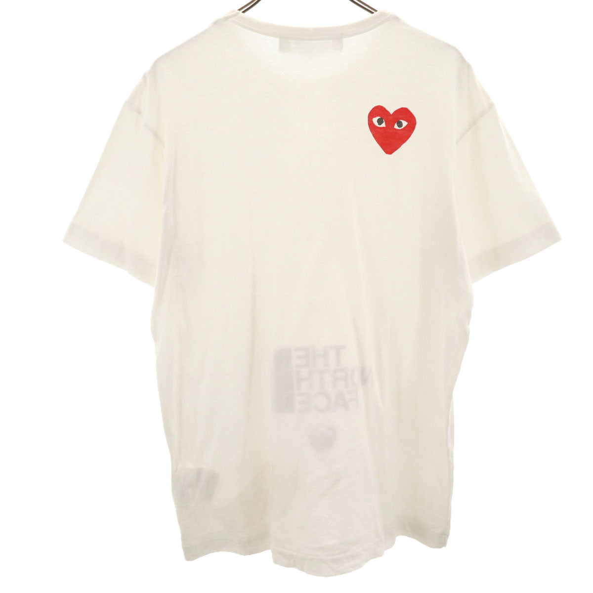PLAY COMME des GARCONS プレイコムデギャルソン 2020年 THE NORTH FACE ノースフェイス コラボ 日本製 半袖 Tシャツ XL ホワイト メンズ