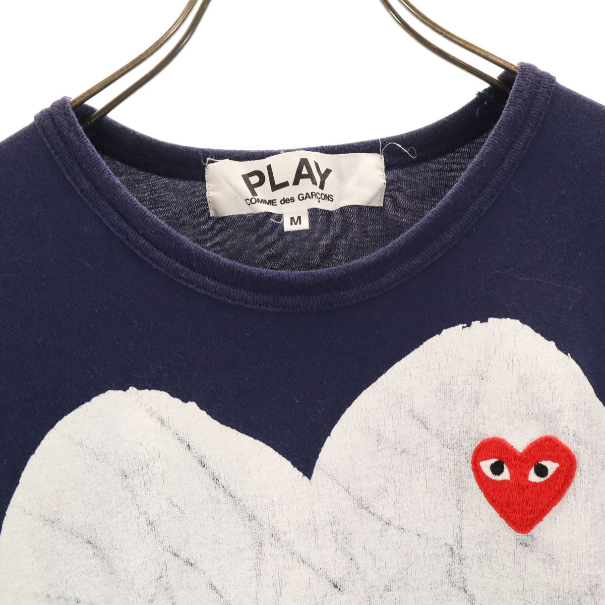 PLAY COMME des GARCONS プレイコムデギャルソン 2012年 日本製 半袖 Tシャツ M ネイビー メンズ