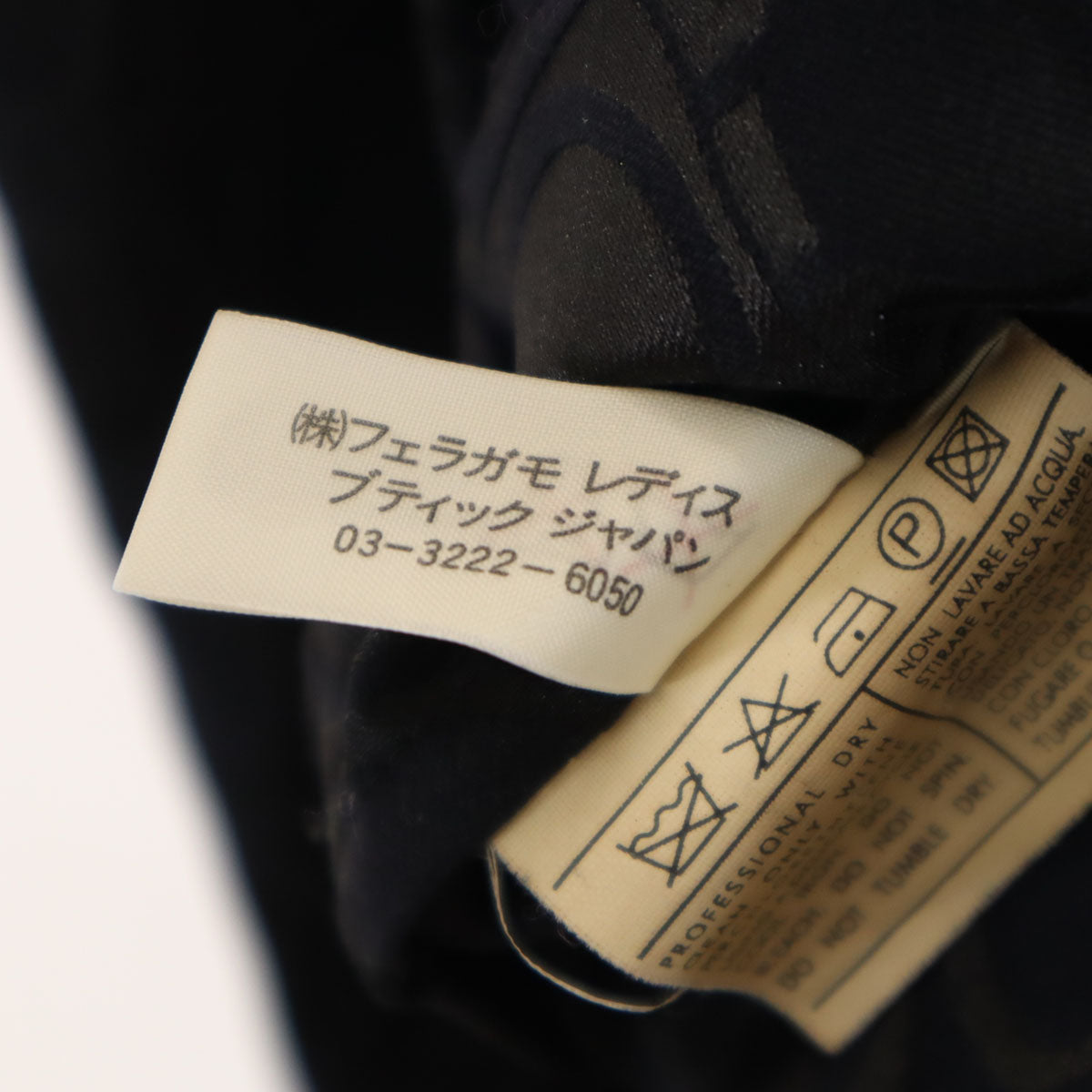Salvatore Ferragamo サルヴァトーレフェラガモ 90s イタリア製 オールド ガンチーニ柄 トレンチコート 42 ブラック レディース