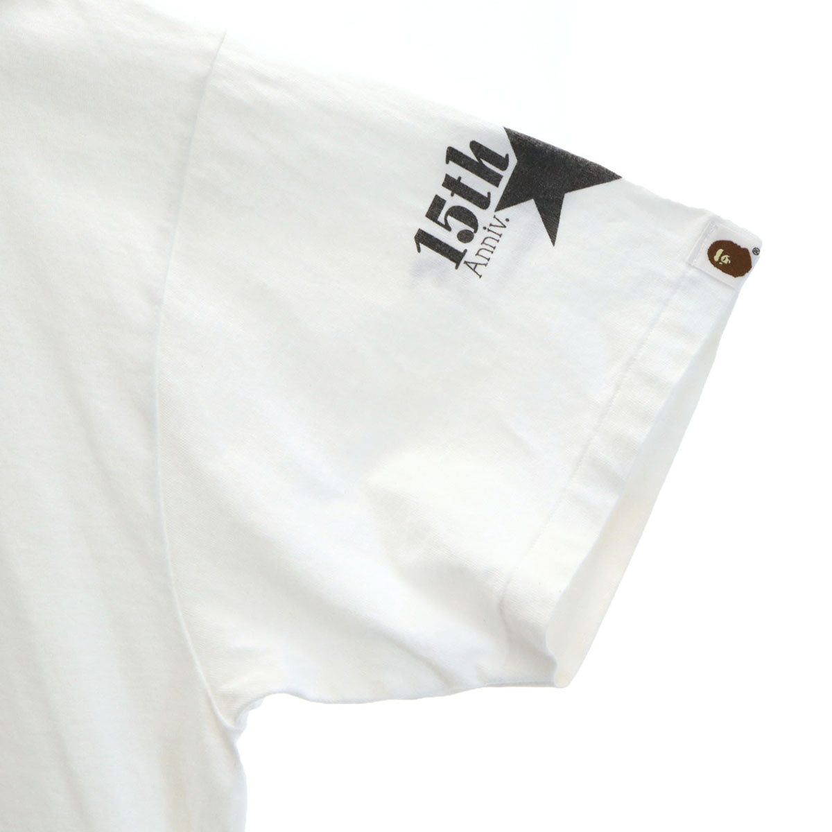 BAPE ベイプ 15周年記念 全日本プロレス 武藤敬司 コラボ 日本製 半袖 Tシャツ XL ホワイト アベイシングエイプ メンズ