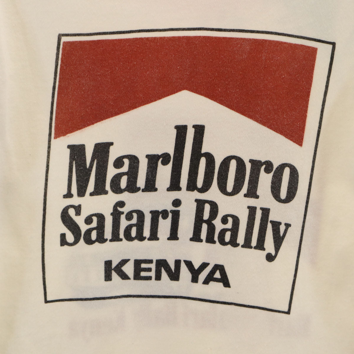 SUN FLAG サンフラッグ 80s ヴィンテージ マルボロ 半袖 リンガー Tシャツ アイボリー メンズ