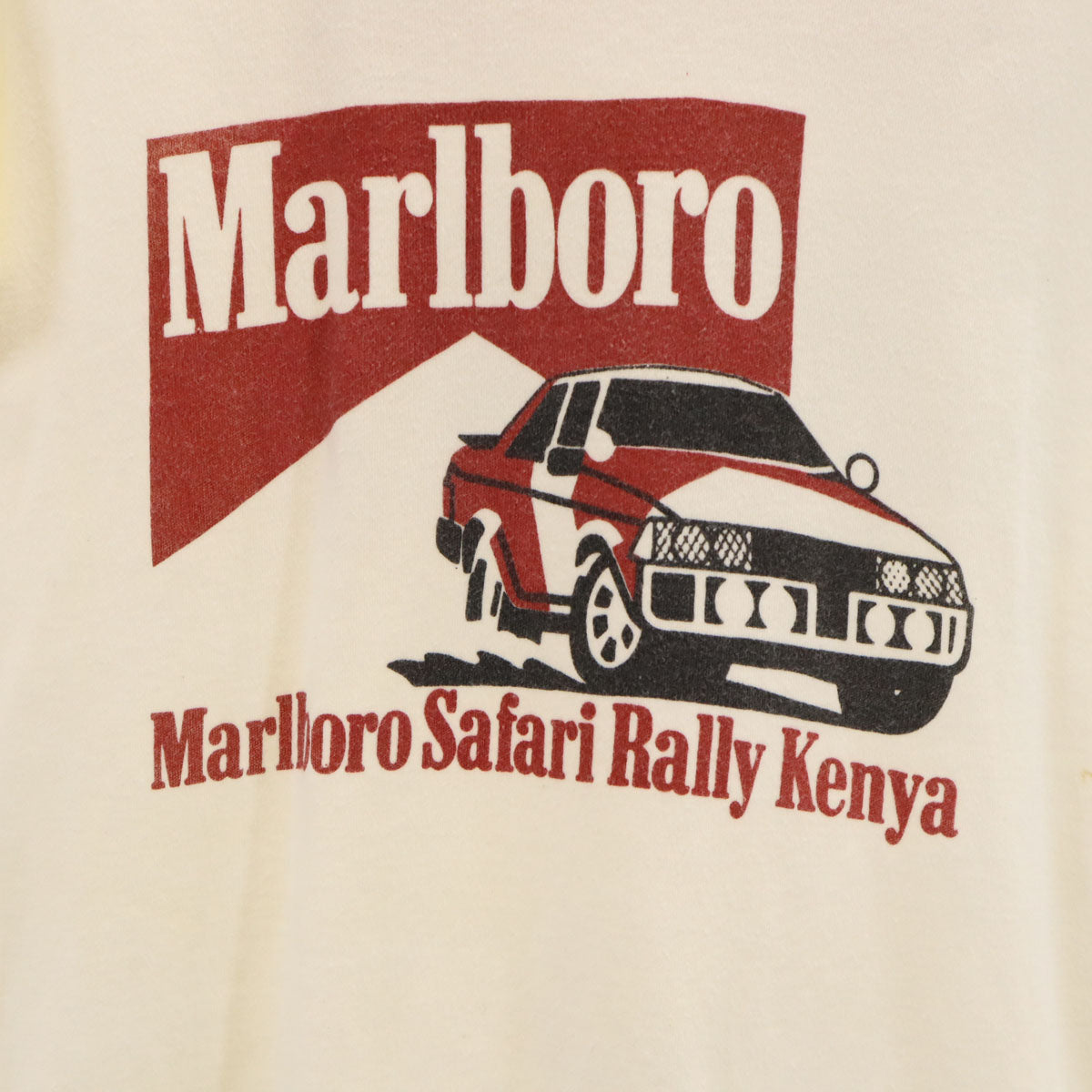 SUN FLAG サンフラッグ 80s ヴィンテージ マルボロ 半袖 リンガー Tシャツ アイボリー メンズ