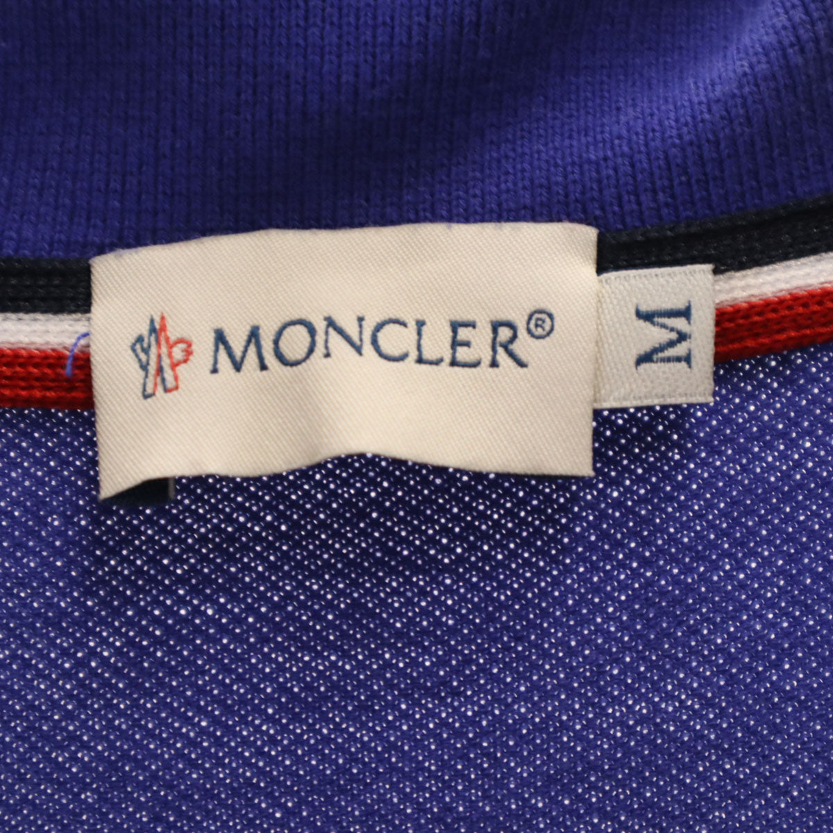 MONCLER モンクレール 半袖 ポロシャツ M 青紫 メンズ