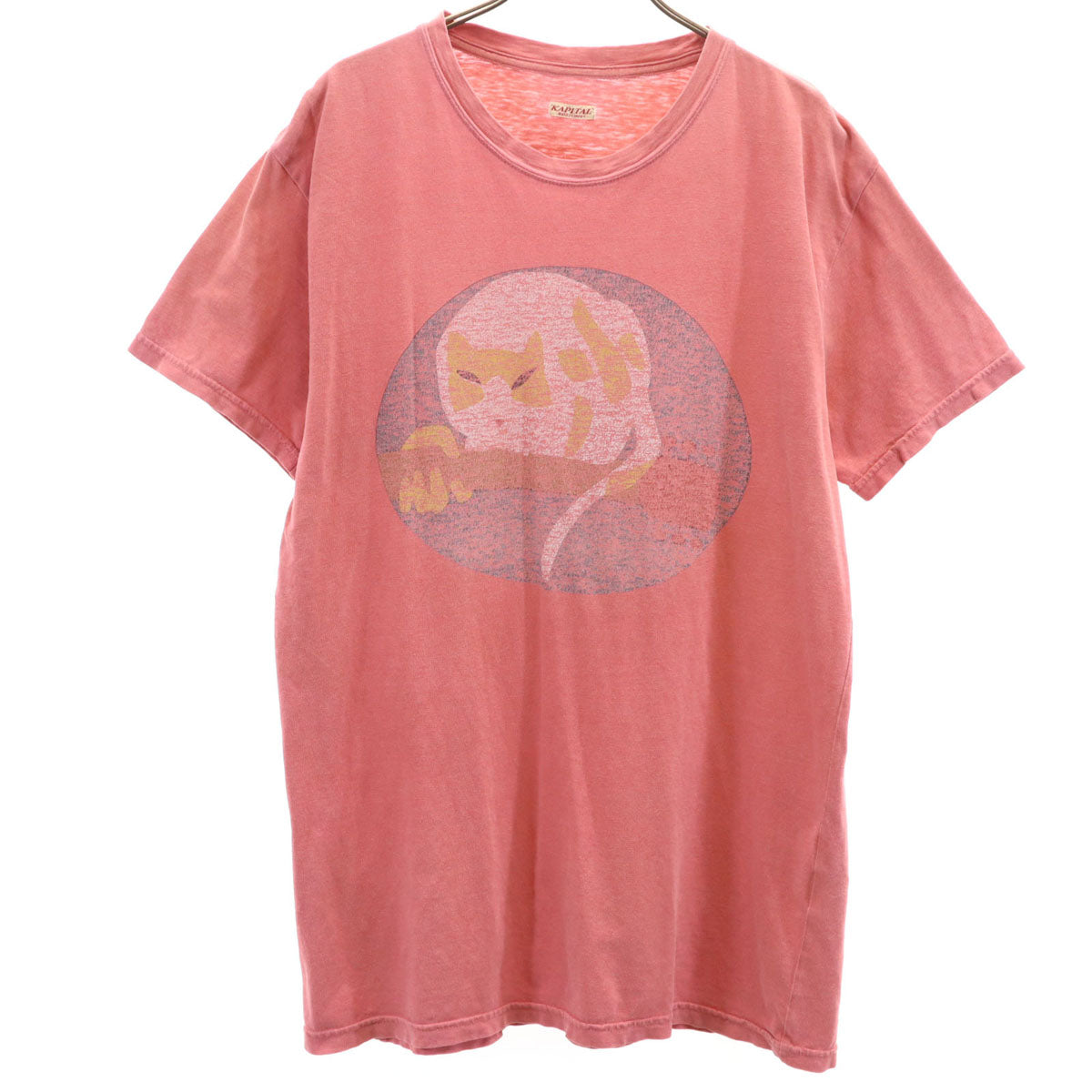 KAPITAL キャピタル 日本製 半袖 Tシャツ 5 レッド系 ビッグサイズ メンズ