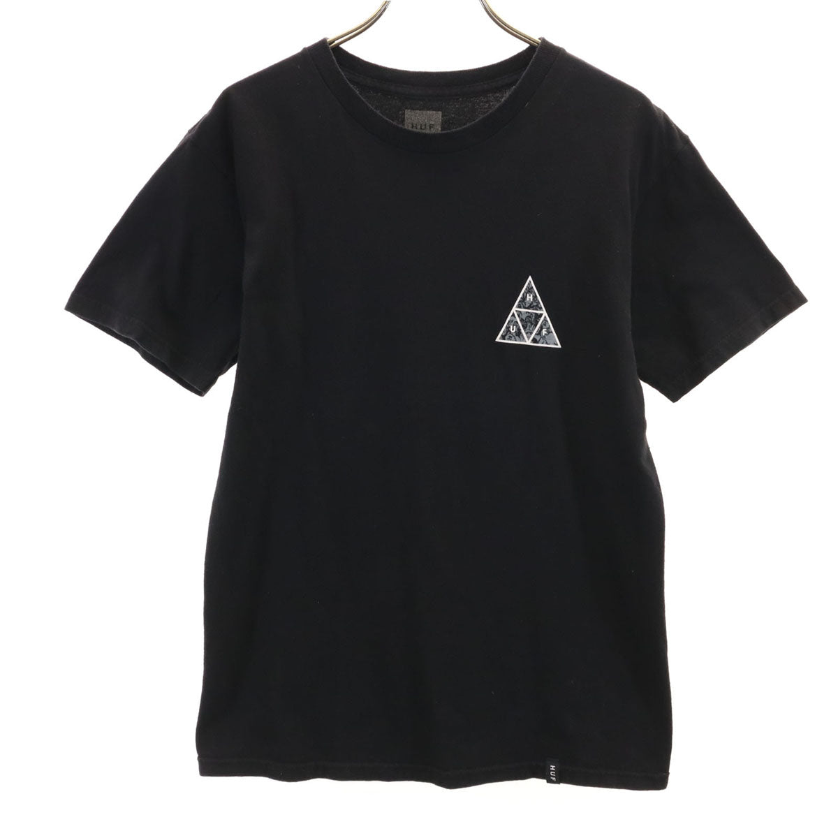 HUF ハフ バックロゴ 半袖 Tシャツ S ブラック メンズ