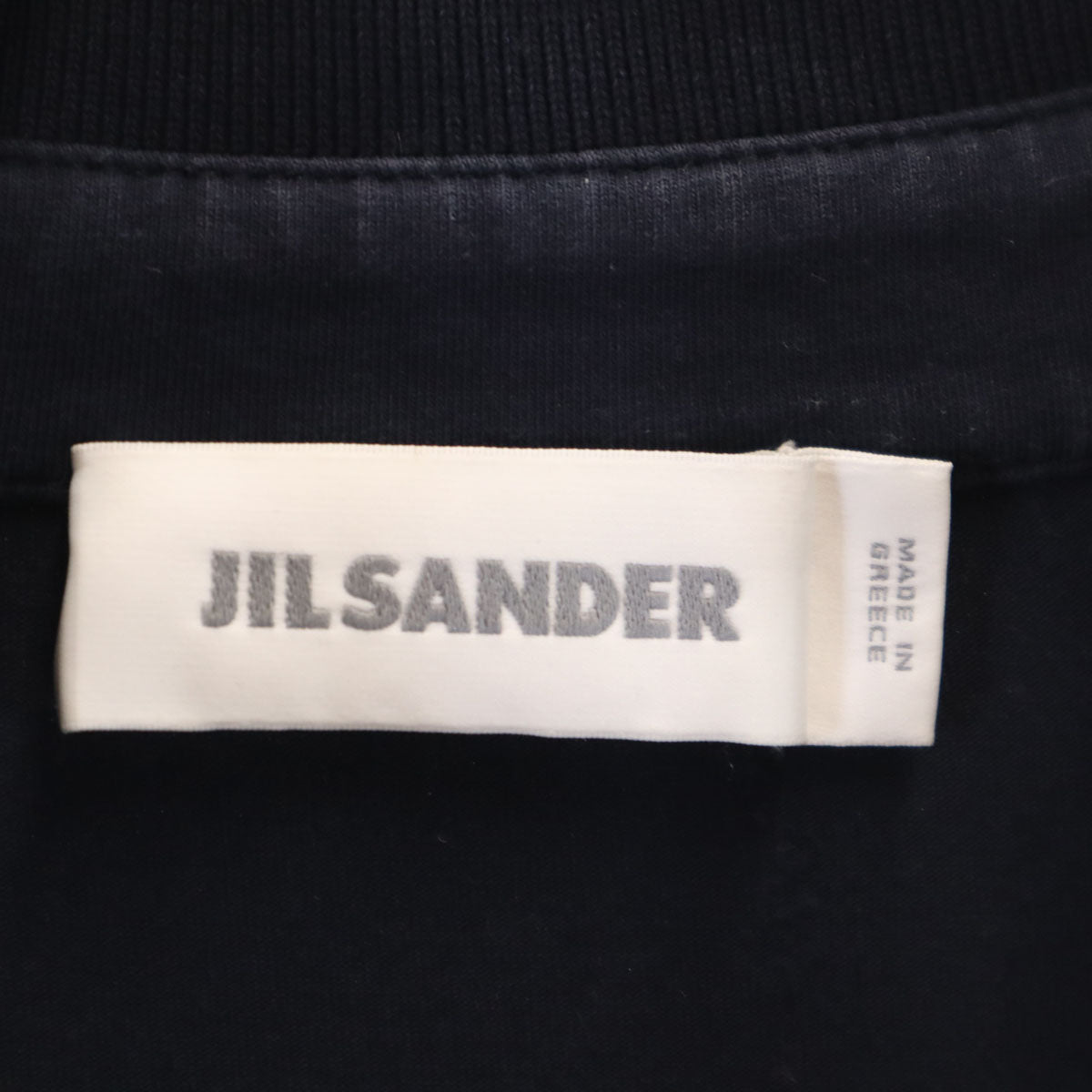 JIL SANDER ジルサンダー ギリシャ製 半袖 ポロシャツ L ネイビー メンズ