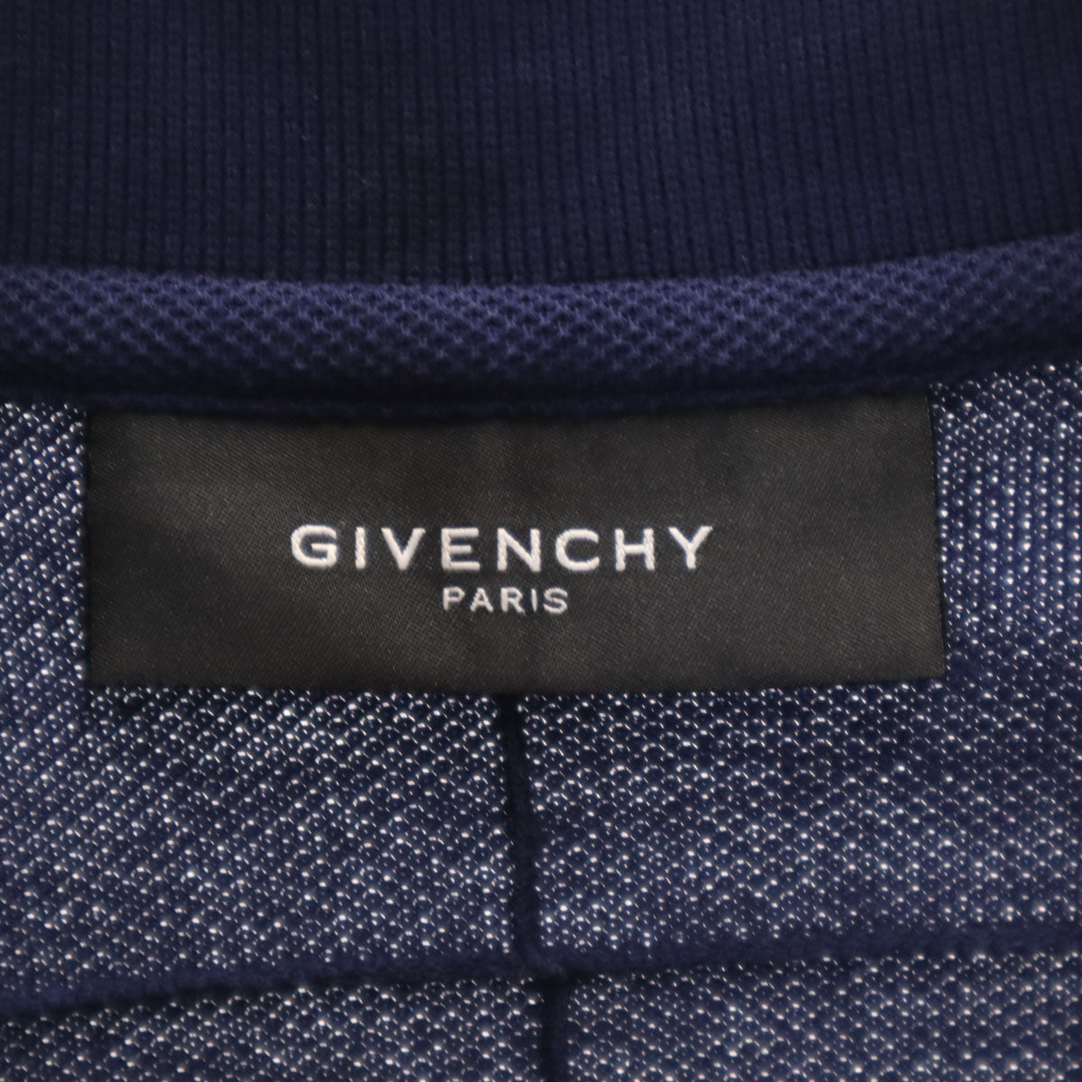 GIVENCHY ジバンシィ イタリア製 半袖 ポロシャツ M ネイビー メンズ