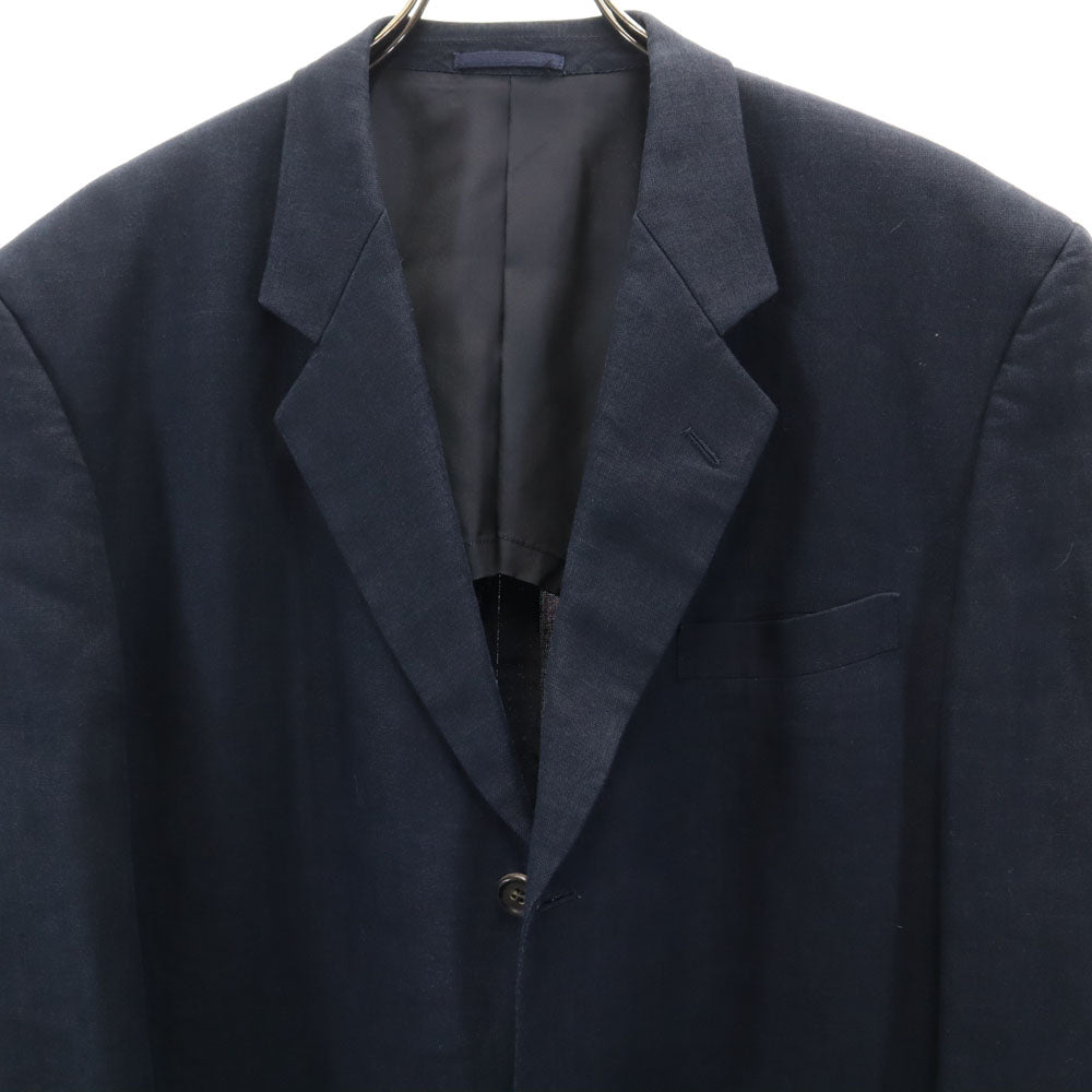 COMME des GARCONS HOMME コムデギャルソンオム 1997年 90s 日本製 リネン オールド テーラードジャケット M ネイビー ブレザー メンズ