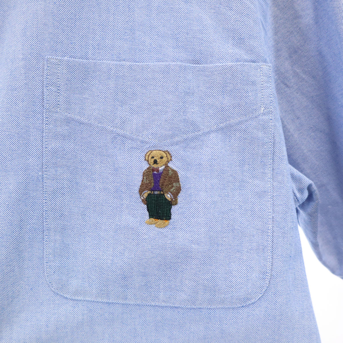 Polo by Ralph Lauren ポロバイラルフローレン ポロベア 長袖 ボタンダウンシャツ S ブルー系 オックスフォード メンズ
