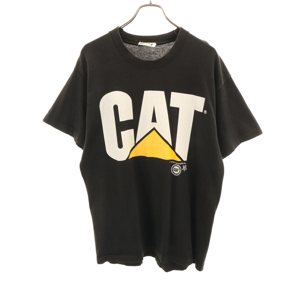 Caterpillar キャタピラー 90s オールド 半袖 Tシャツ ブラック メンズ