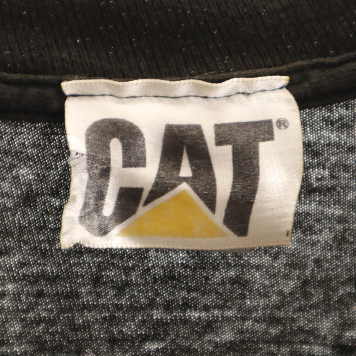Caterpillar キャタピラー 90s オールド 半袖 Tシャツ ブラック メンズ