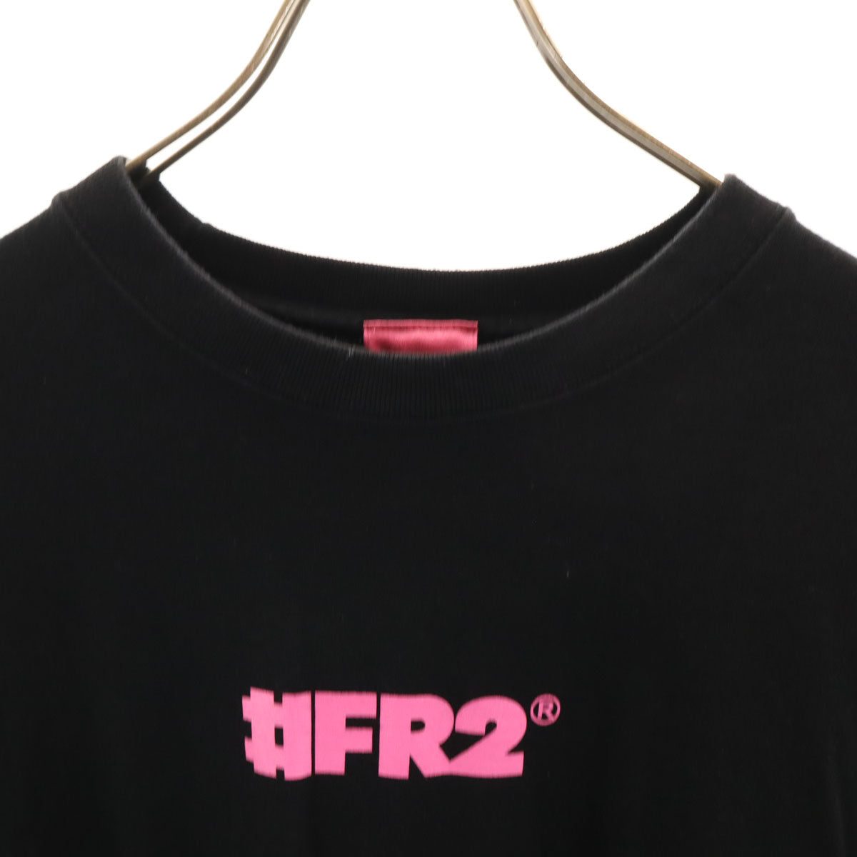 #FR2梅 エフアールツー ウメ バックロゴ 半袖 Tシャツ F ブラック レディース