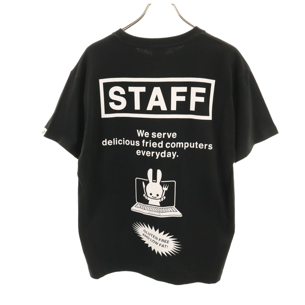 未使用 CUNE キューン パソコン食堂 半袖 Tシャツ M ブラック メンズ