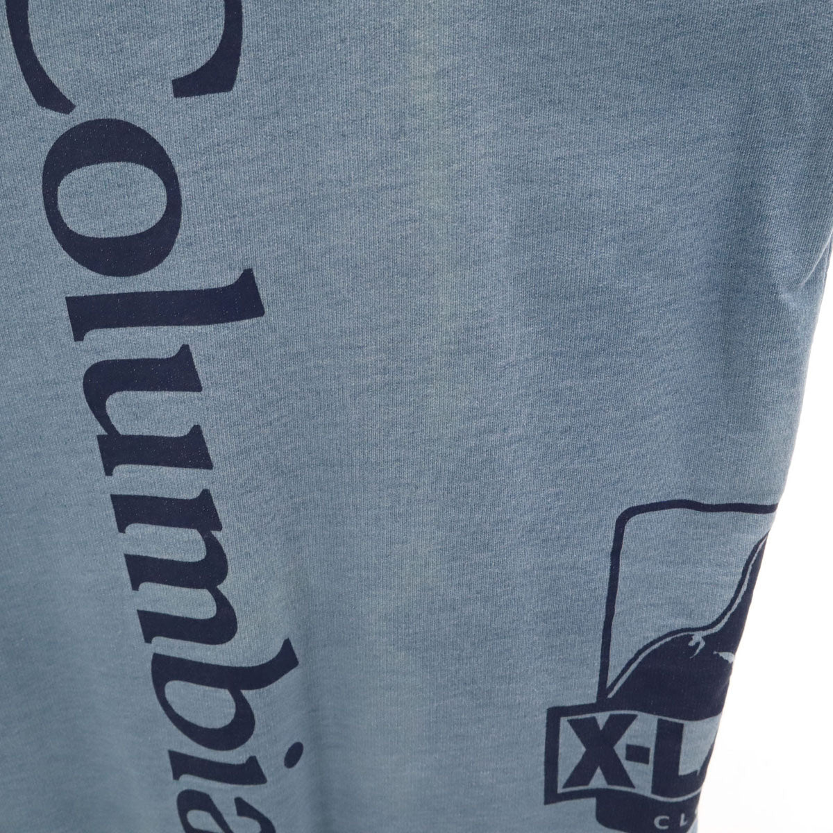 Columbia コロンビア XLARGE エクストララージ コラボ 半袖 Tシャツ M ブルー ポケT アウトドア メンズ