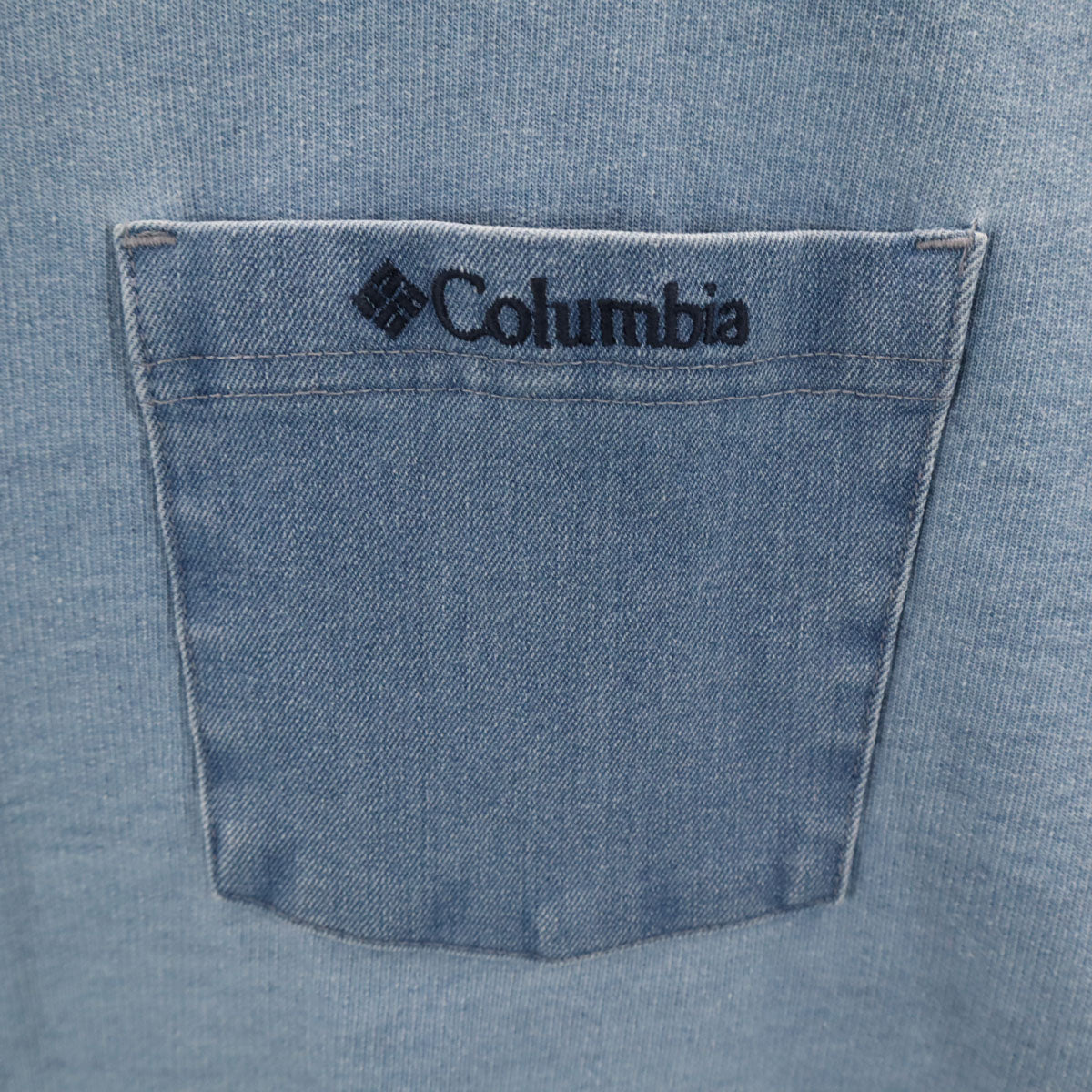 Columbia コロンビア XLARGE エクストララージ コラボ 半袖 Tシャツ M ブルー ポケT アウトドア メンズ