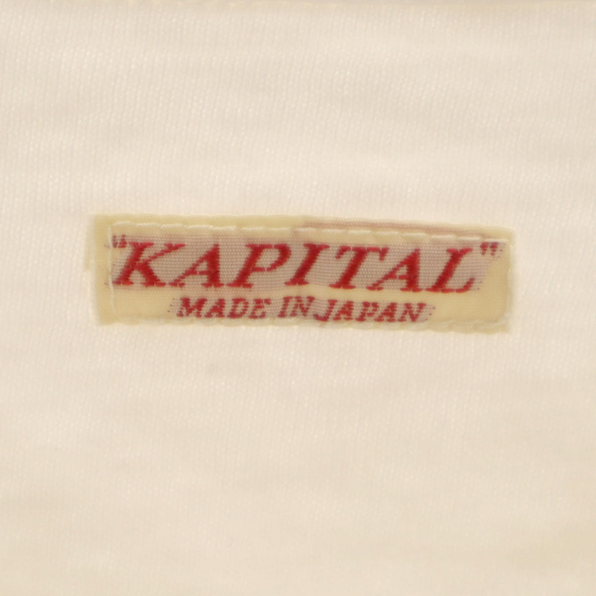 KAPITAL キャピタル 日本製 半袖 ヘンリーネック Tシャツ 4 ホワイト メンズ