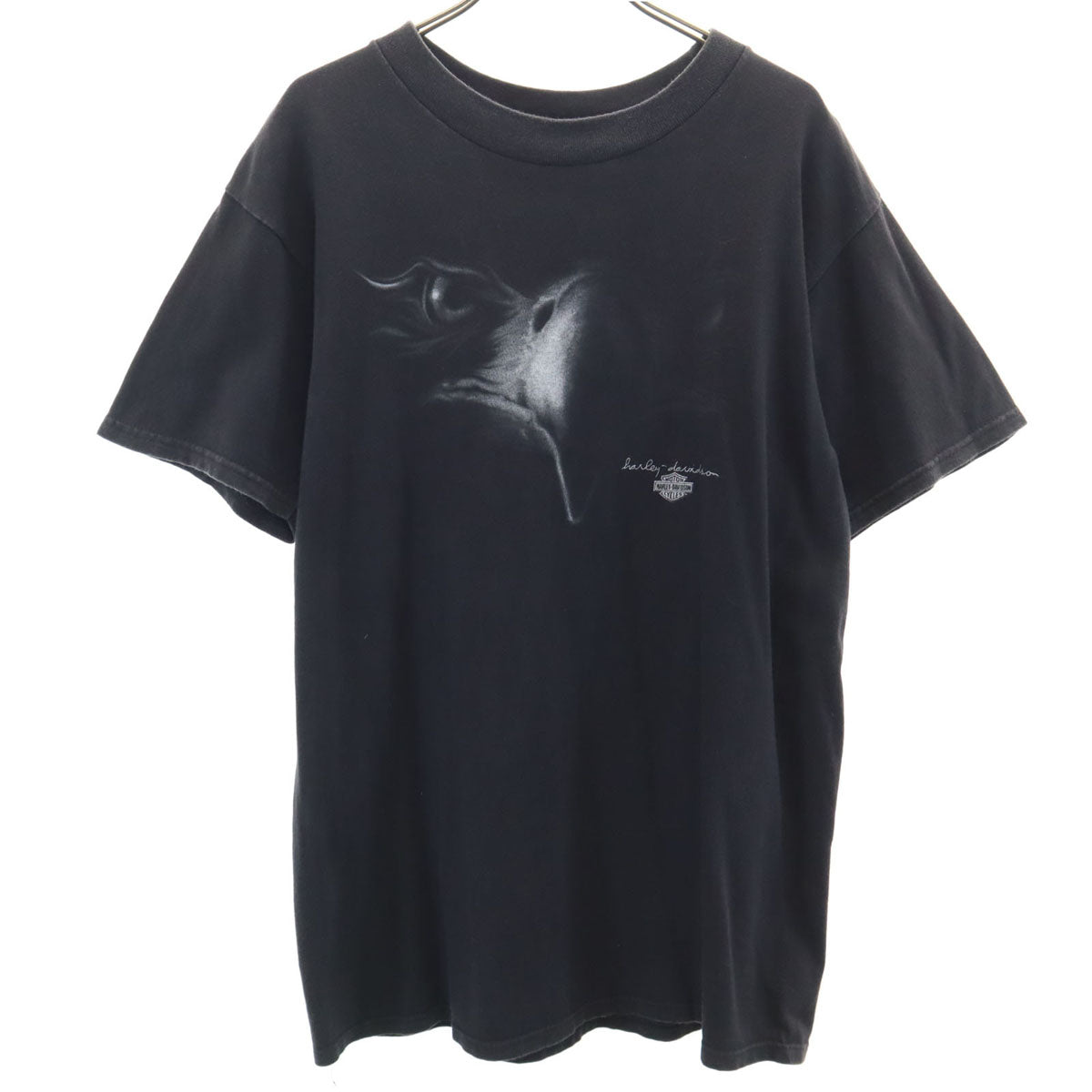 HARLEY DAVIDSON ハーレーダビッドソン USA製 バックロゴ 半袖 Tシャツ M ブラック メンズ