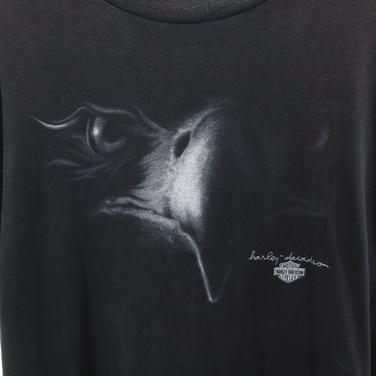 HARLEY DAVIDSON ハーレーダビッドソン USA製 バックロゴ 半袖 Tシャツ M ブラック メンズ