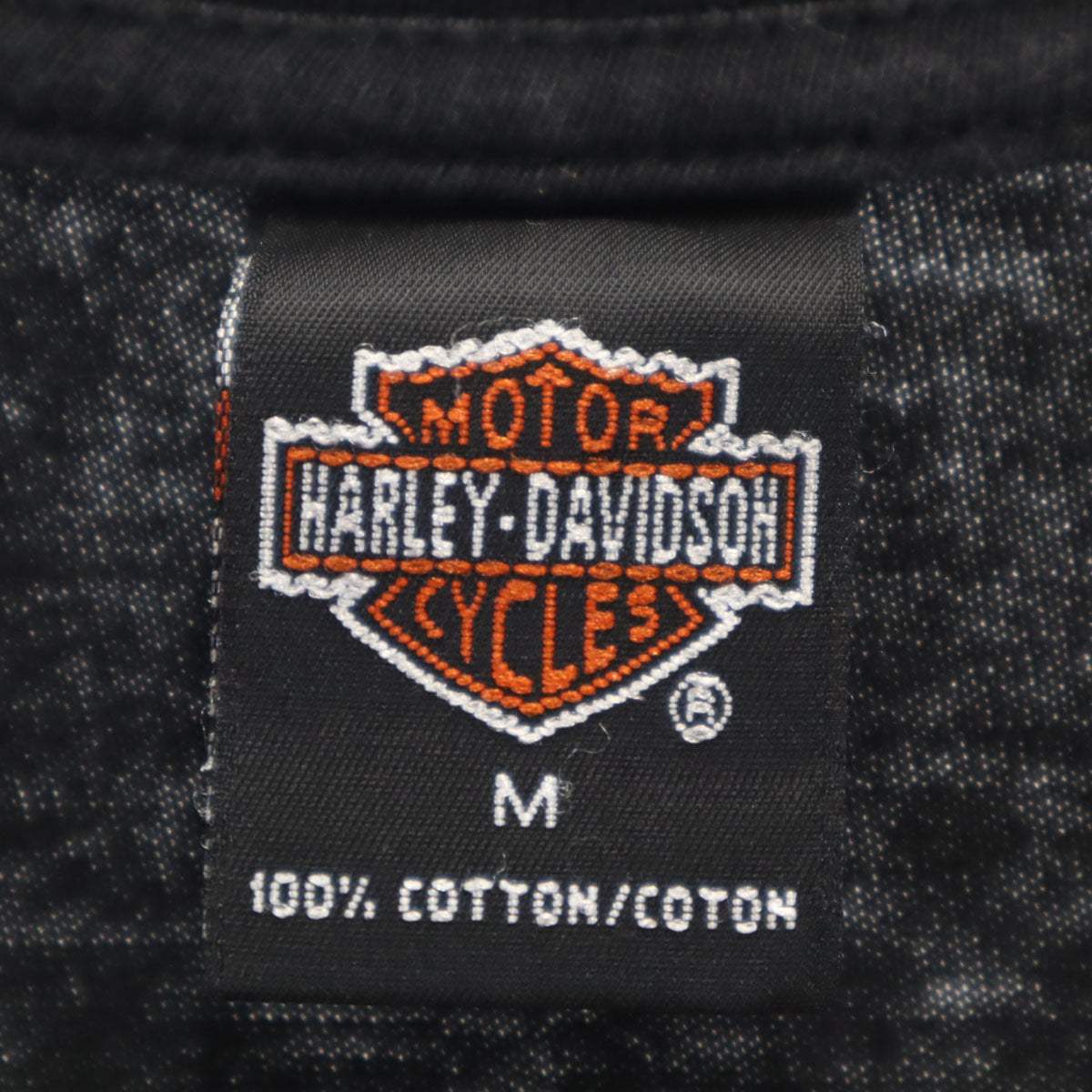 HARLEY DAVIDSON ハーレーダビッドソン USA製 バックロゴ 半袖 Tシャツ M ブラック メンズ