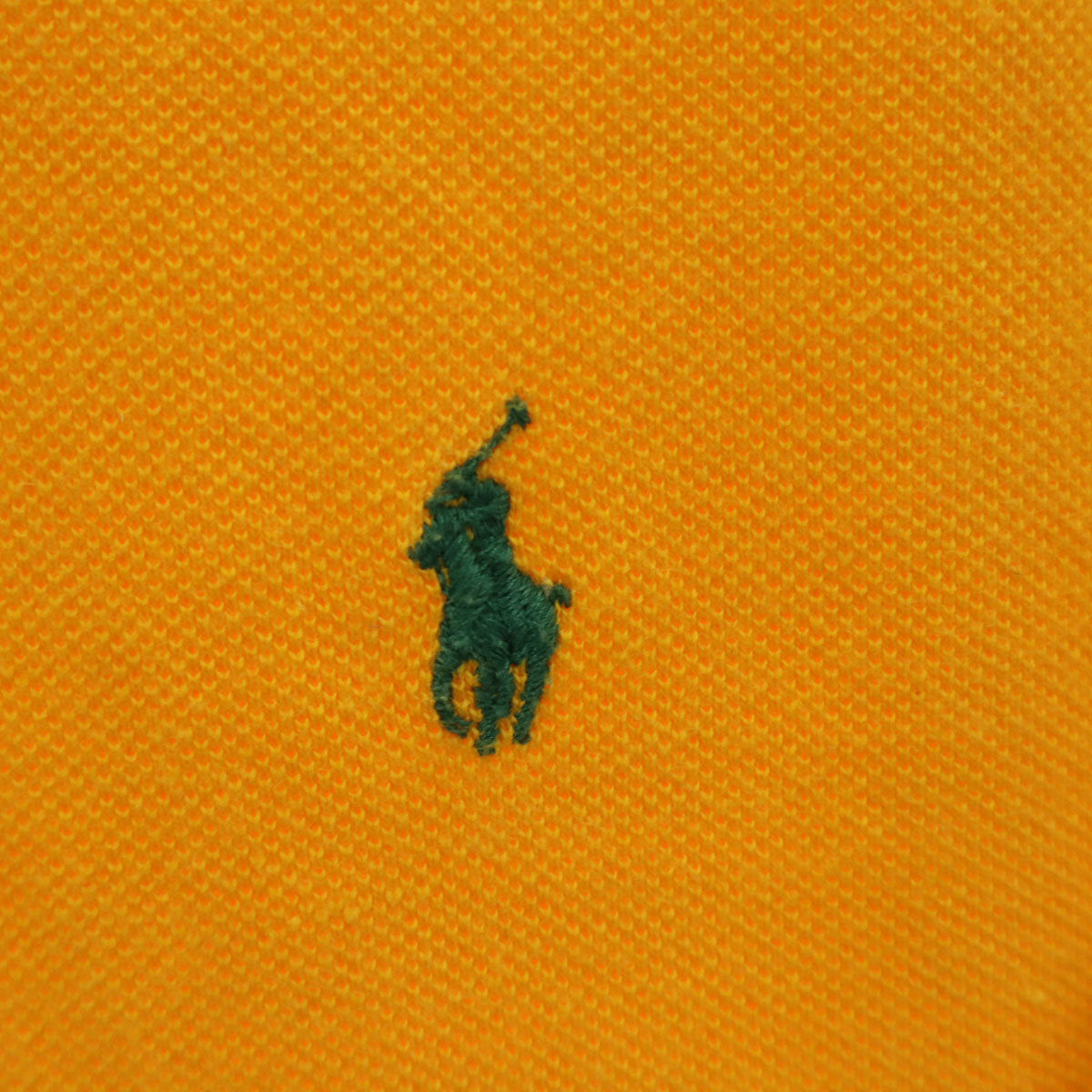 Polo by Ralph Lauren ポロバイラルフローレン 半袖 ポロシャツ L イエロー ナイガイ 鹿の子地 メンズ