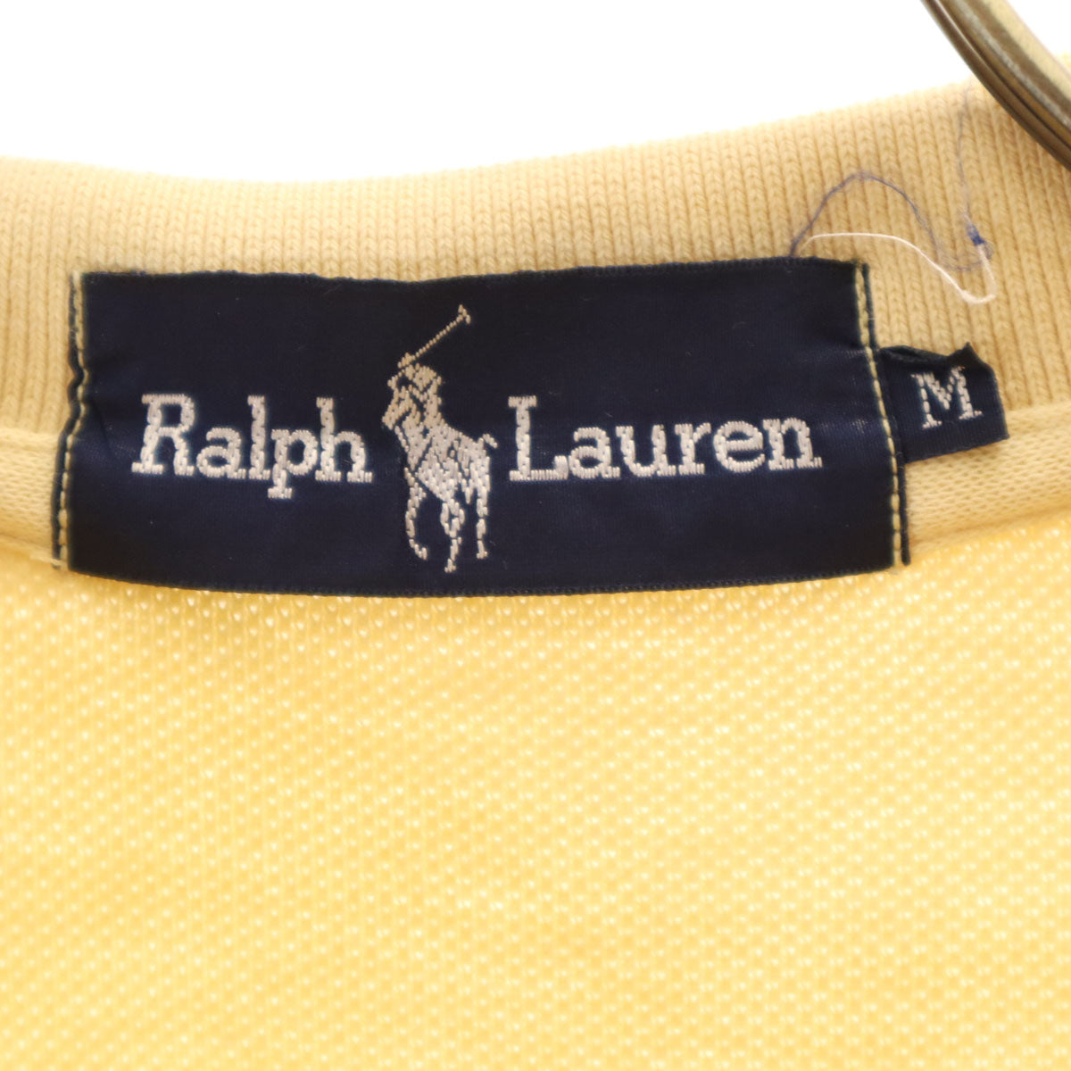 RALPH LAUREN ラルフローレン 半袖 ポロシャツ M イエロー インパクト21 鹿の子地 レディース