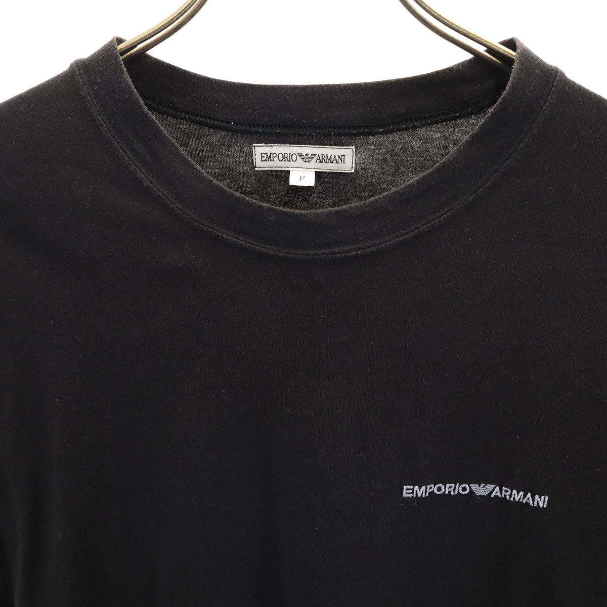 Emporio Armani エンポリオアルマーニ 日本製 半袖 Tシャツ F ブラック メンズ